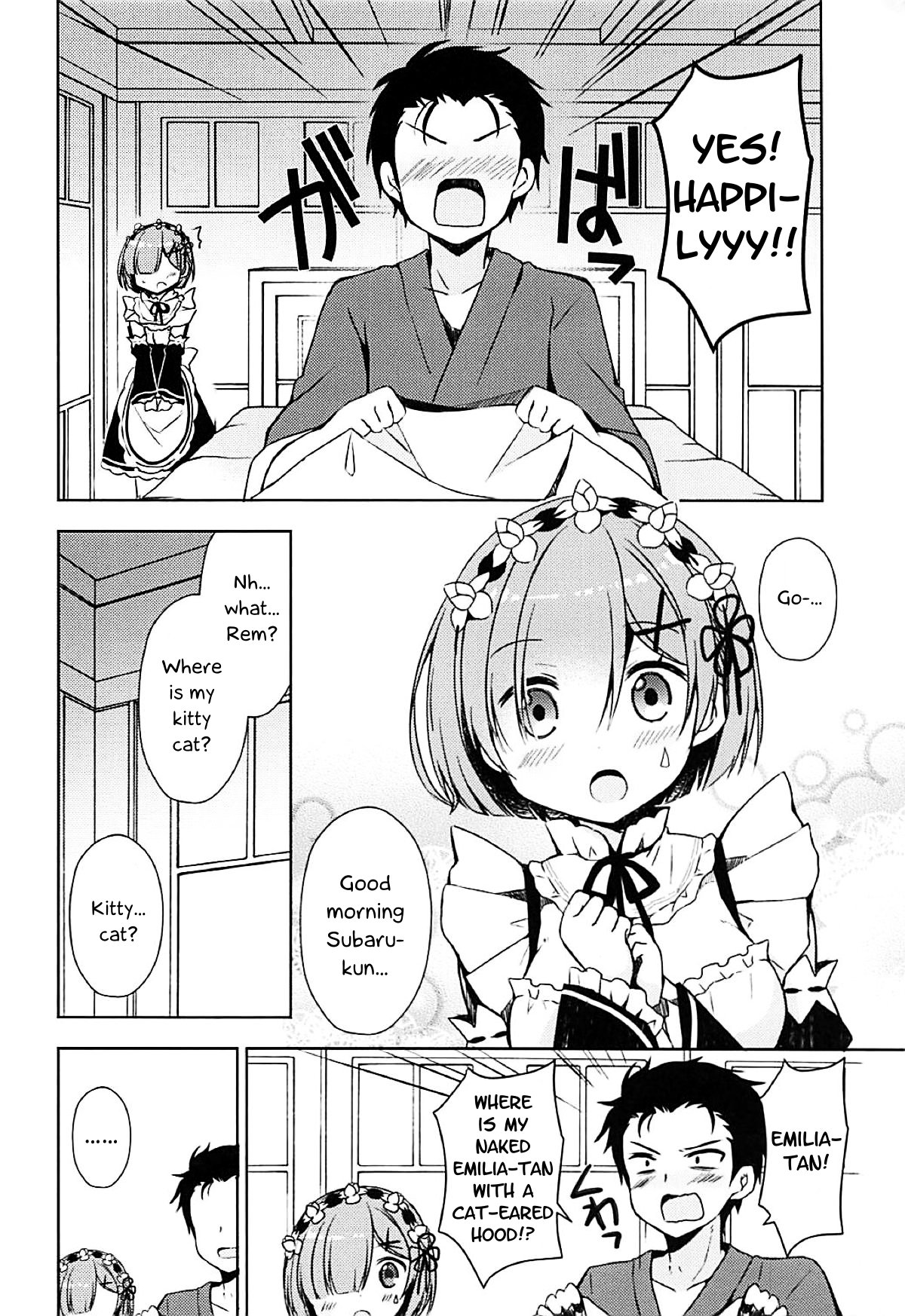 (C93) [moriQ (Mori Airi)] Shall I make Rem-nyan go Nyan Nyan? | Rem-nyan to Nyannyan Suru? (Re:Zero kara Hajimeru Isekai Seikatsu) [English] [EHCOVE] 图片编号 5