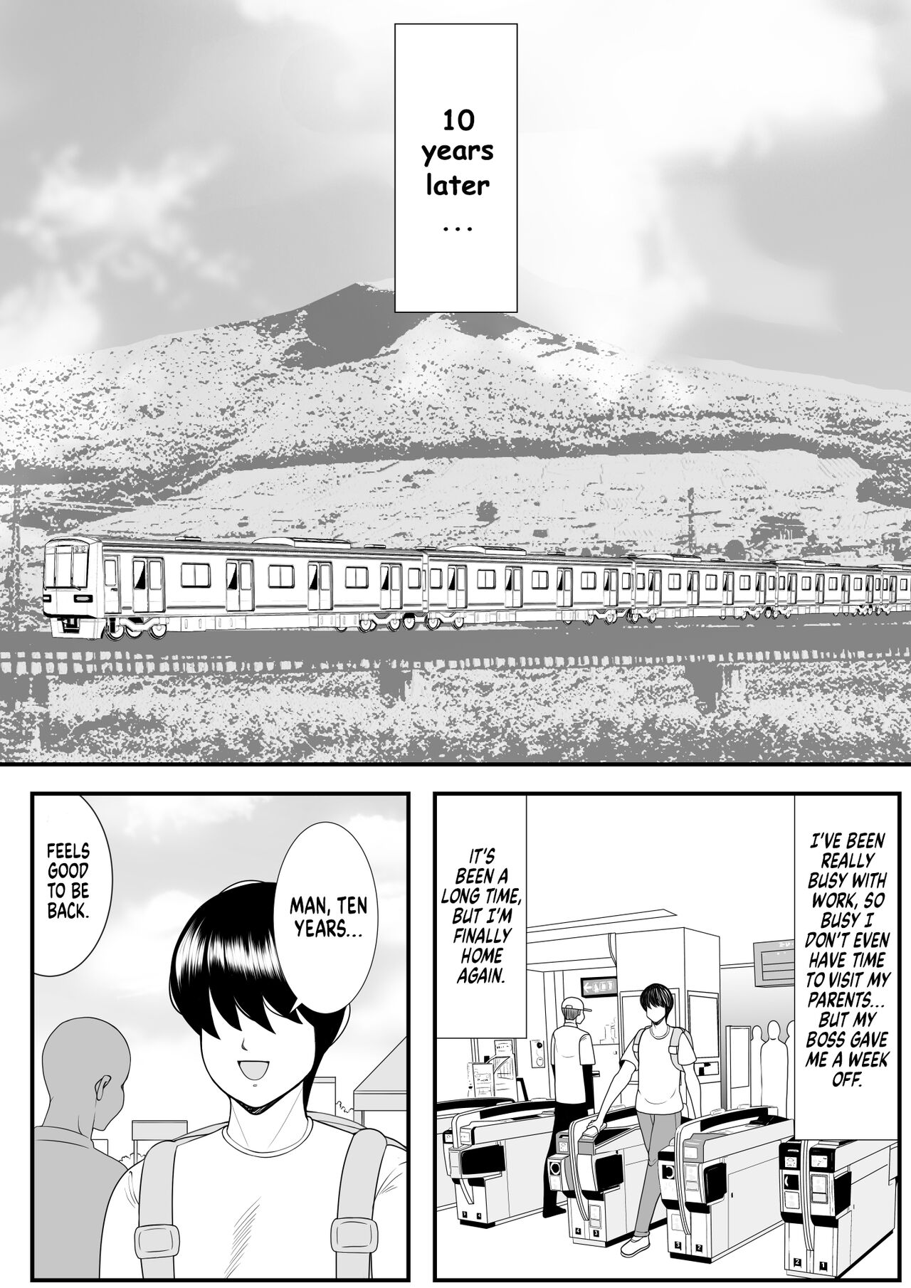 [Nekorondoru (Tokei)] My old babysitter, who I haven’t seen in ten years, has gained weight and became monstrous | Zutto Akogarete Ita Otonari no Onee-san ni 10-nenburi ni Atte Mitara Kusodebu Monster to Kashite [English] [Digital] Bildnummer 3