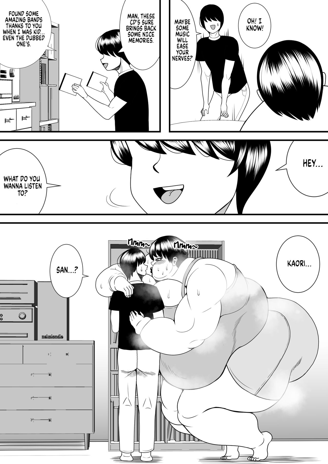 [Nekorondoru (Tokei)] My old babysitter, who I haven’t seen in ten years, has gained weight and became monstrous | Zutto Akogarete Ita Otonari no Onee-san ni 10-nenburi ni Atte Mitara Kusodebu Monster to Kashite [English] [Digital] imagen número 12