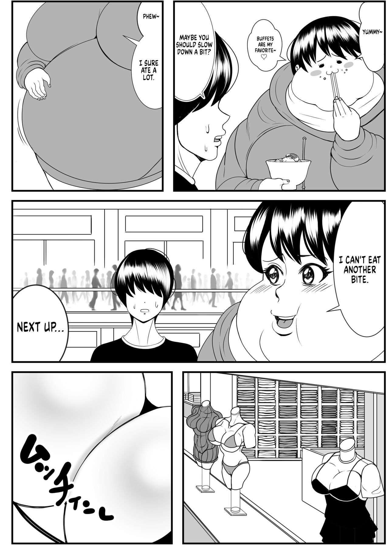 [Nekorondoru (Tokei)] My old babysitter, who I haven’t seen in ten years, has gained weight and became monstrous | Zutto Akogarete Ita Otonari no Onee-san ni 10-nenburi ni Atte Mitara Kusodebu Monster to Kashite [English] [Digital] изображение № 27