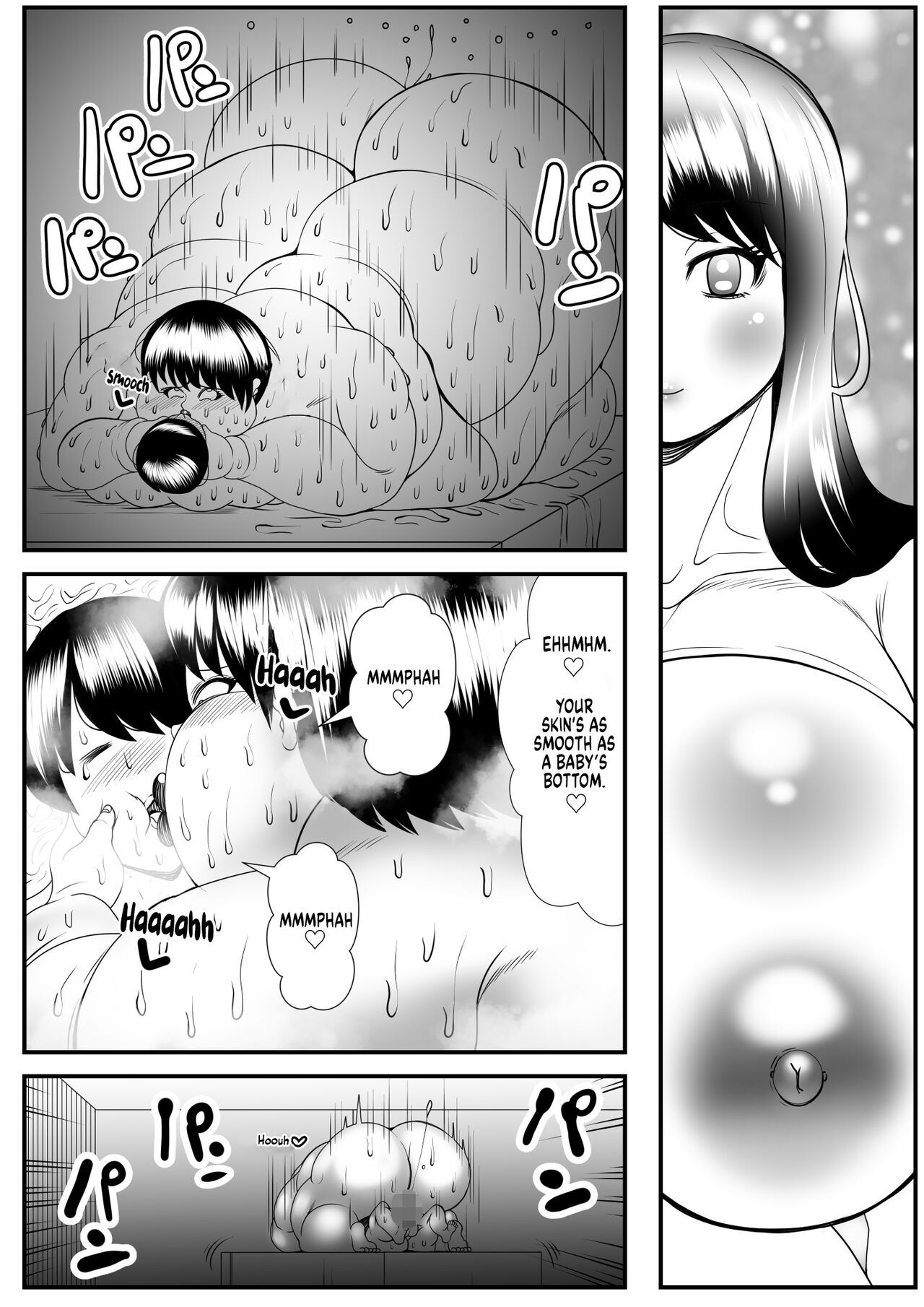 [Nekorondoru (Tokei)] My old babysitter, who I haven’t seen in ten years, has gained weight and became monstrous | Zutto Akogarete Ita Otonari no Onee-san ni 10-nenburi ni Atte Mitara Kusodebu Monster to Kashite [English] [Digital] изображение № 42