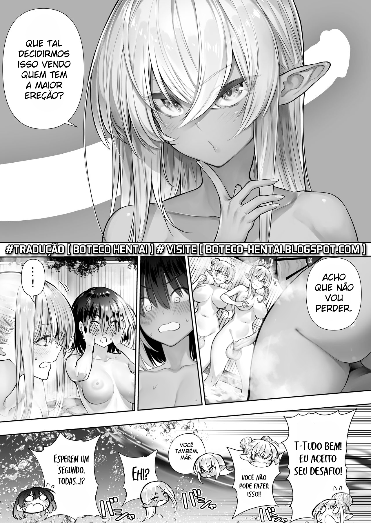 [Kawakami Masaki] Futanari no Elf [Portuguese-BR] [Boteco Hentai] image number 39