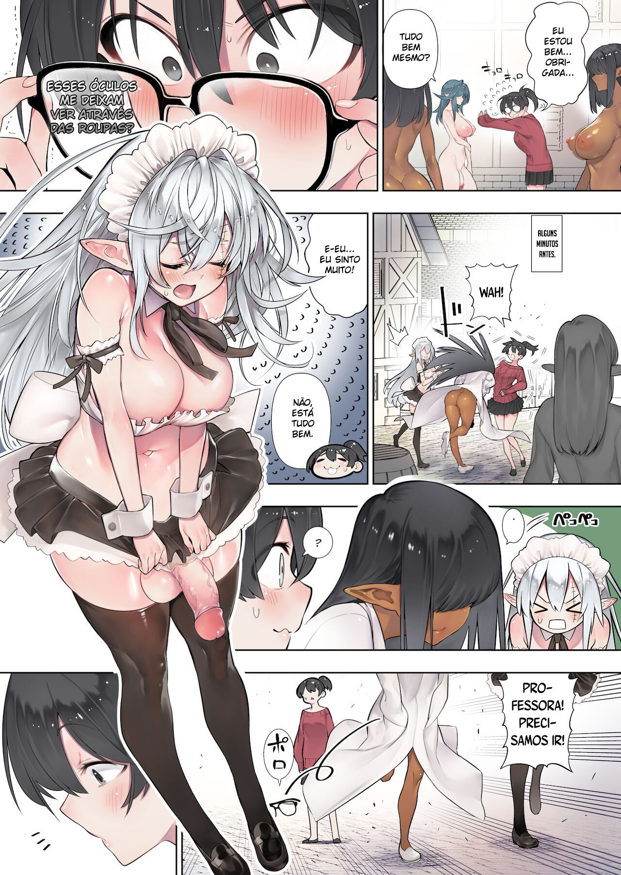 [Kawakami Masaki] Futanari no Elf [Portuguese-BR] [Boteco Hentai] image number 69