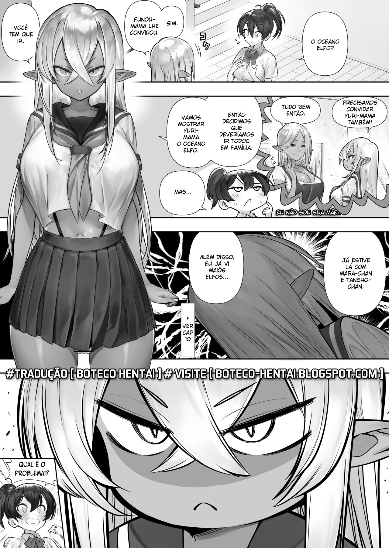 [Kawakami Masaki] Futanari no Elf [Portuguese-BR] [Boteco Hentai] image number 88