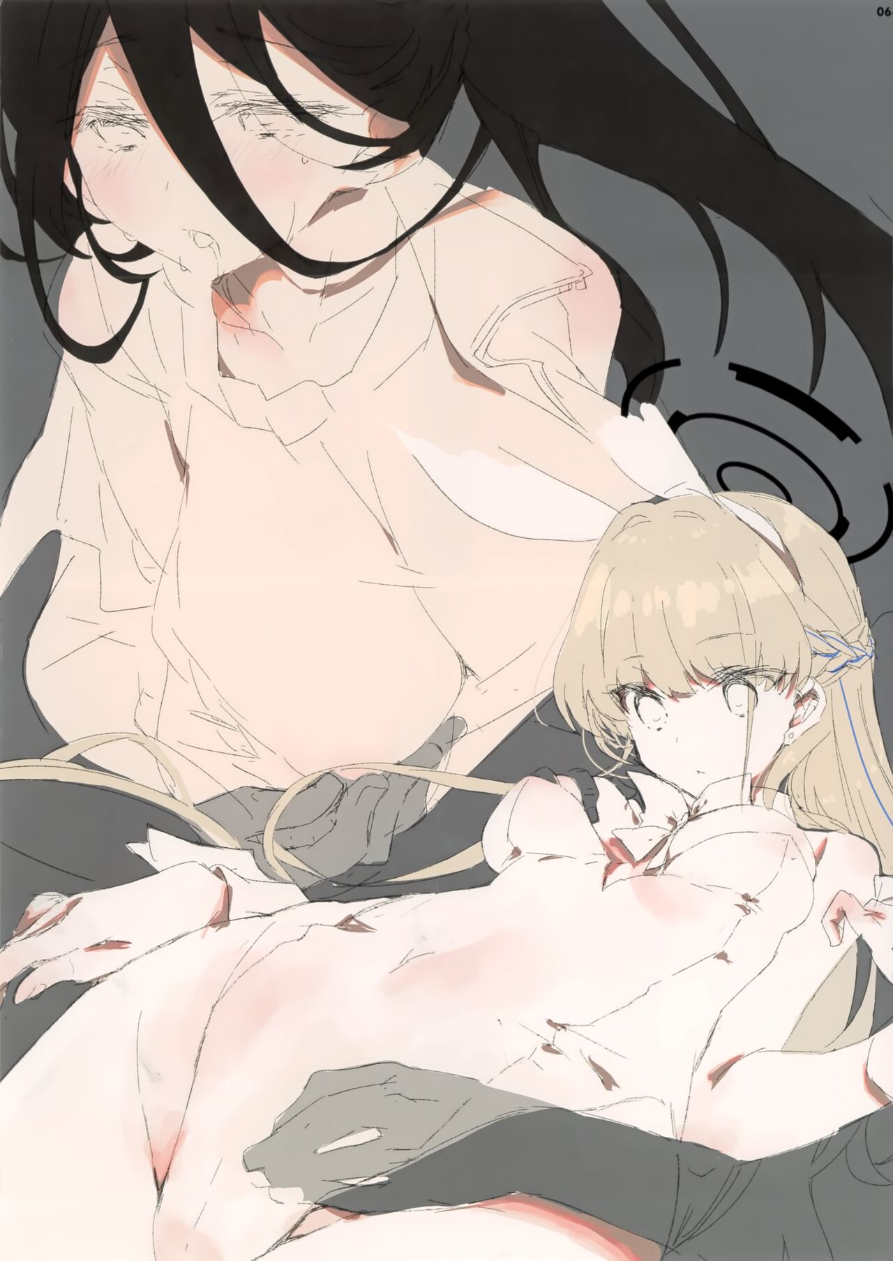 (COMIC1☆22) [CUT A DASH!!, Blazer One (Mitsumi Misato, Amaduyu Tatsuki)] ao no rakugaki (Blue Archive) image number 3