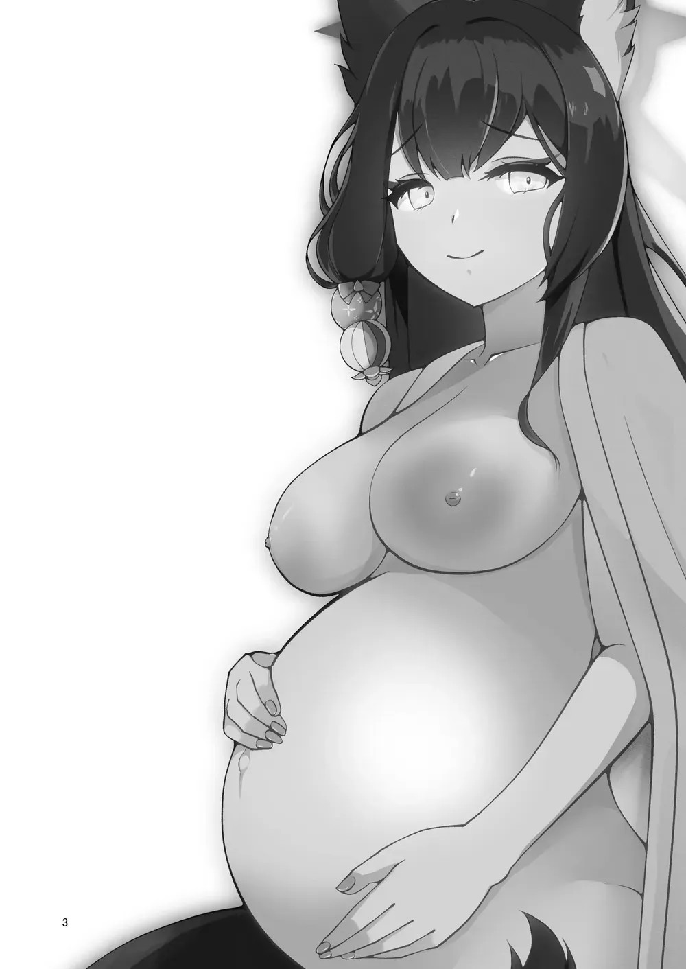 [Magical Kagechousukashi (Kagechosukashi,)] Ringetsu Ecchi de Wakamo mo Aka-chan mo Aishichau Hon | 만삭 엣찌로 와카모도 아기도 사랑해 버리는 책 (Blue Archive) [Korean] [Digital] image number 3