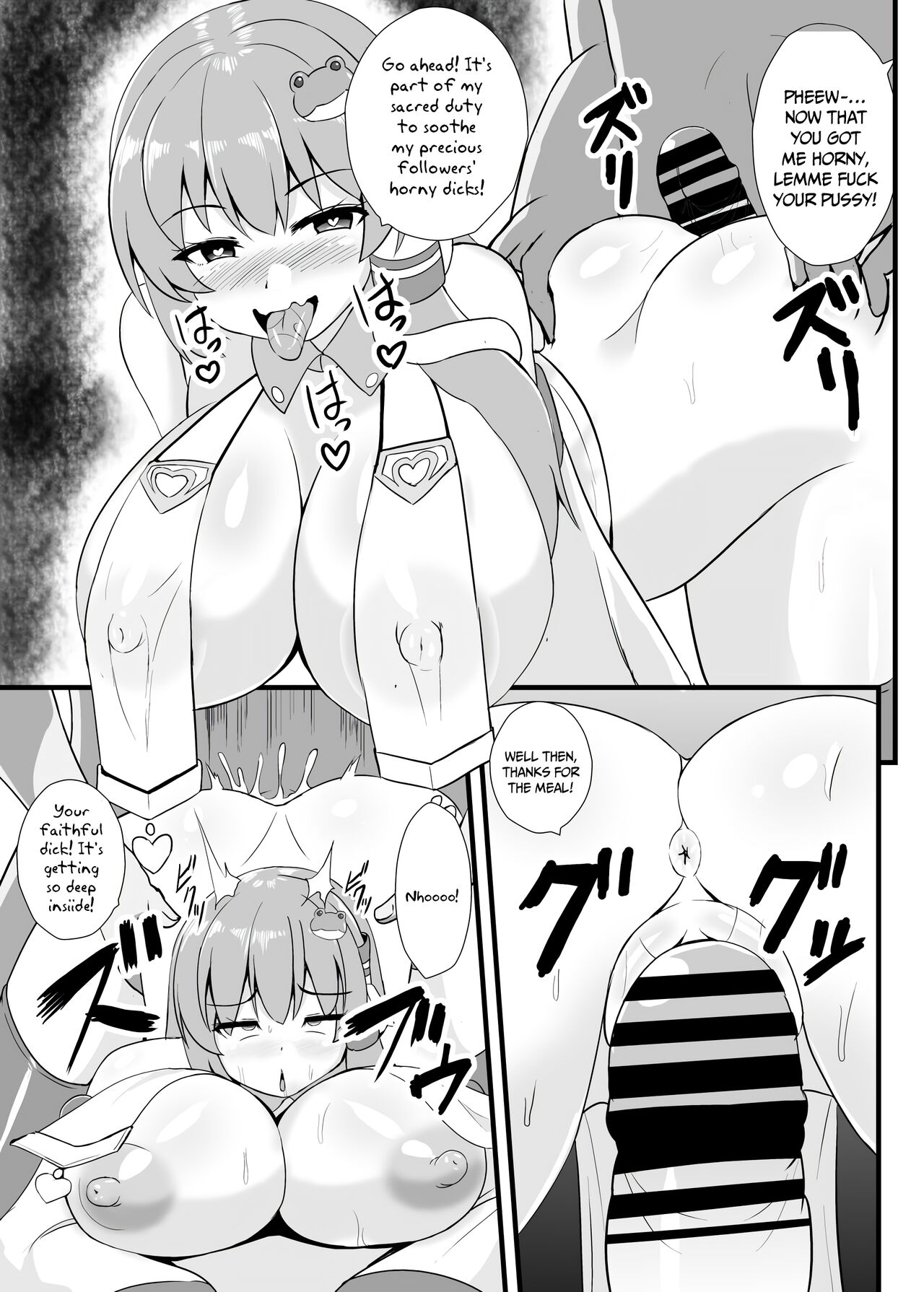 [Sukiyaki Club (Kouji)] Seishi de Saimin Sareru Sanae-san | Cum-Hypnotized Sanae-san (Touhou Project) [English] [PGTranslations] [Digital] numero di immagine  8