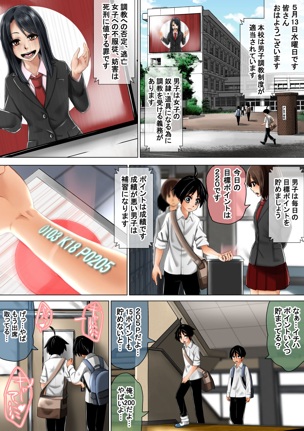 [Mirashichi Tokuni] 女子が男子を調教する! 男子調教学校 图片编号 2