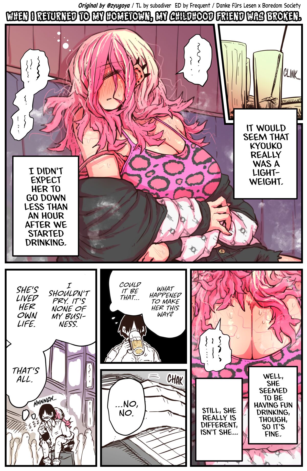 [Zyugoya] When I Returned to My Hometown, My Childhood Friend was Broken (MainStory+FANBOX) [English] (Ongoing) numero di immagine  15