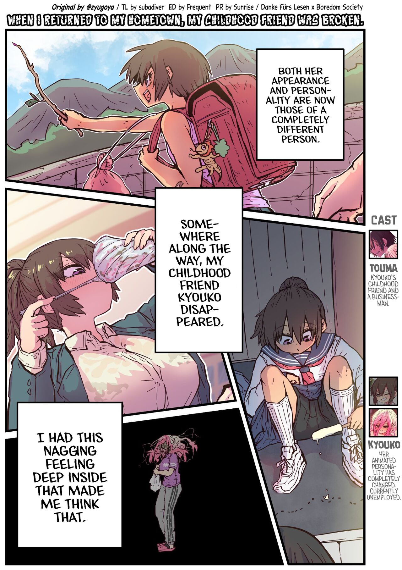 [Zyugoya] When I Returned to My Hometown, My Childhood Friend was Broken (MainStory+FANBOX) [English] (Ongoing) numero di immagine  24