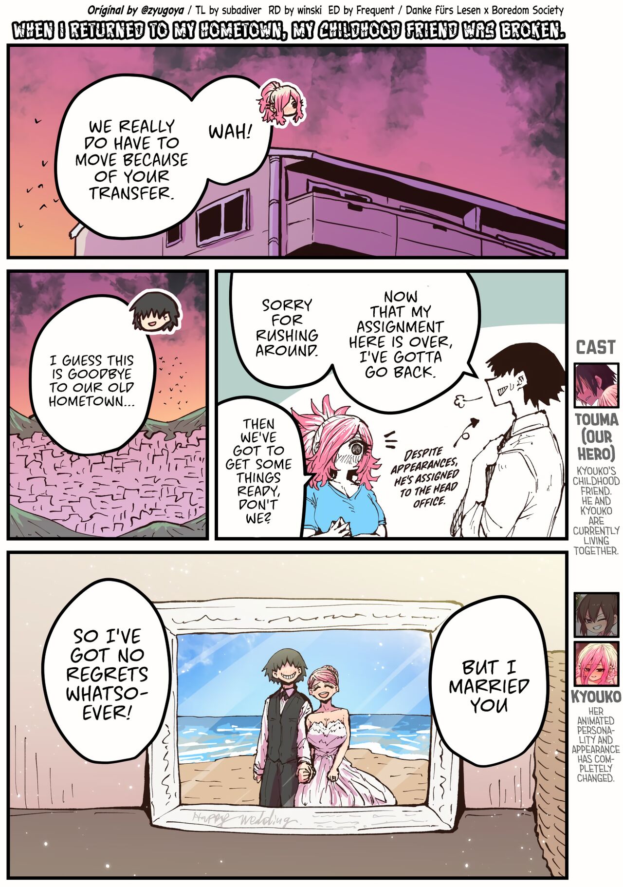 [Zyugoya] When I Returned to My Hometown, My Childhood Friend was Broken (MainStory+FANBOX) [English] (Ongoing) numero di immagine  132