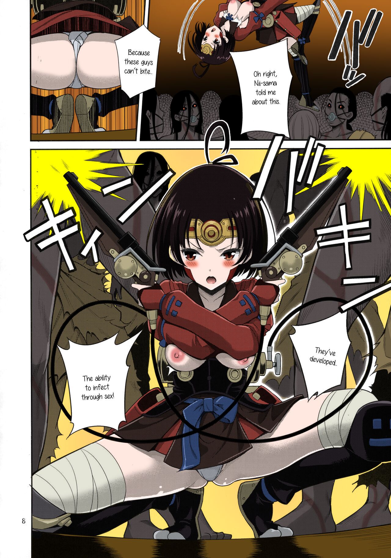 (C90) [Popochichi (Yahiro Pochi)] Kutsujoku Chitsu no Kabaneri (Koutetsujou no Kabaneri) [English] [Colorized] 8eme image