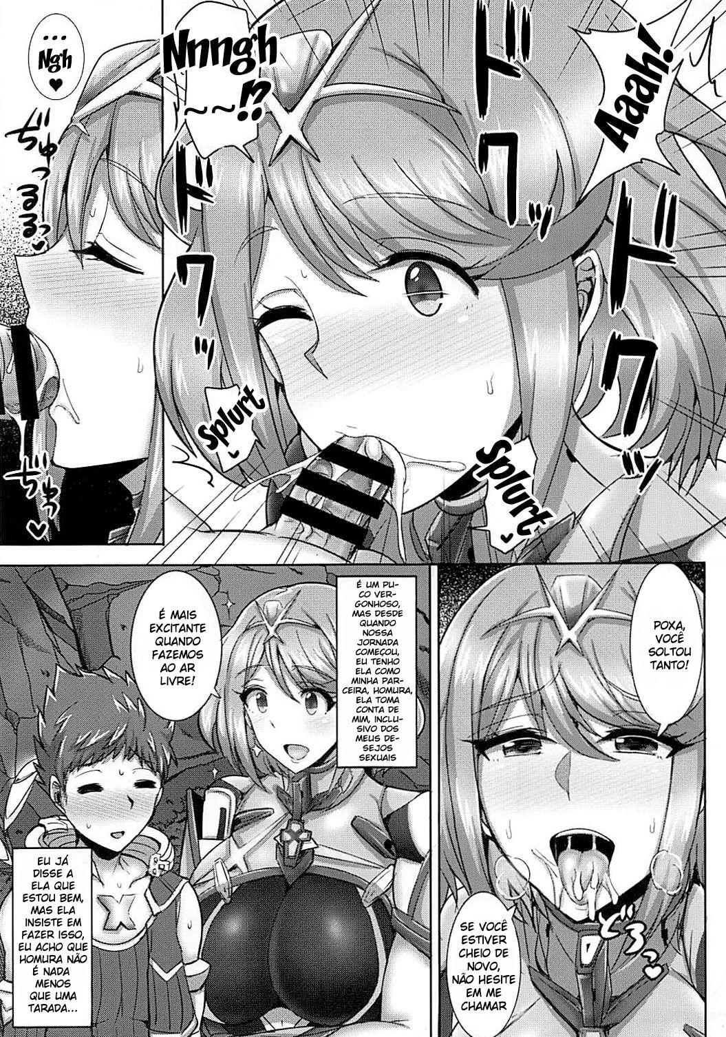 (COMIC1☆13) [Yuasa Rengou (Jean Louis)] Ecchi na Blade wa Suki desu ka? (Xenoblade Chronicles 2) [Portuguese-BR] 4eme image