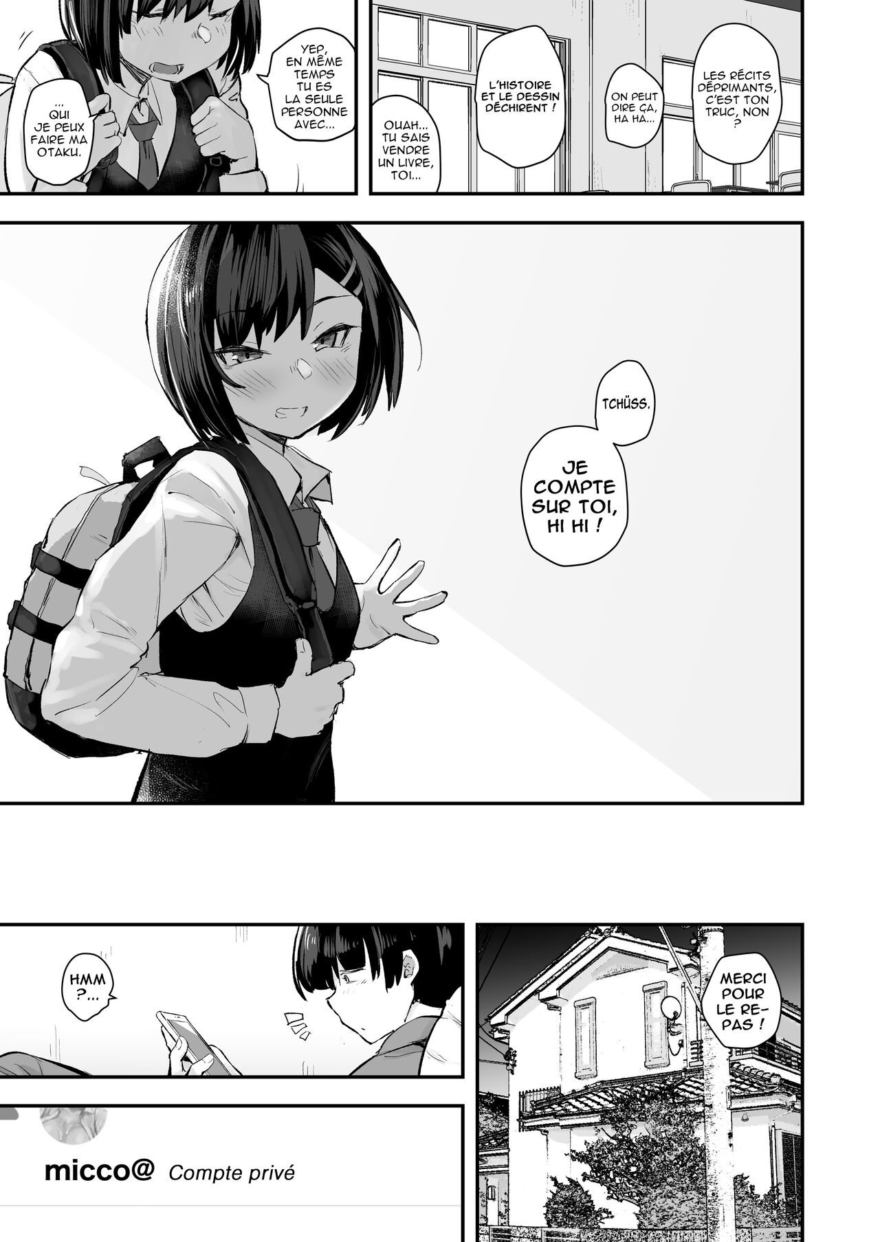 [Anon's Flood Myth (Anon 2-okunen)] Classmate ga Uraaka de Mainichi Ochinpo Asari Shiterukamoshirenai | Ma camarade de classe surfe sur le Net pour trouver des verges dégueulasses [French] [Digital] 이미지 번호 4