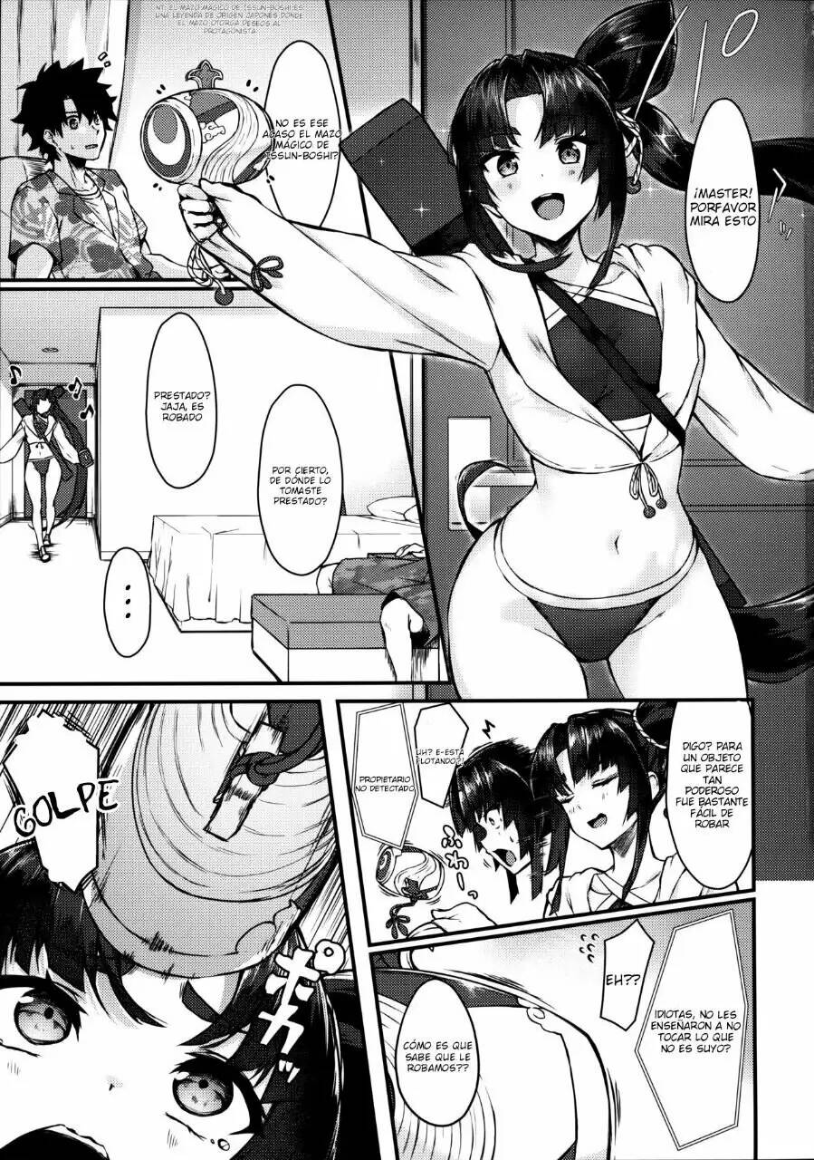 (C101) [Ayashii Bochi (PINTA)] Ushi Kurabe | Comparing the Ushis (Fate/Grand Order) [Spanish] image number 3