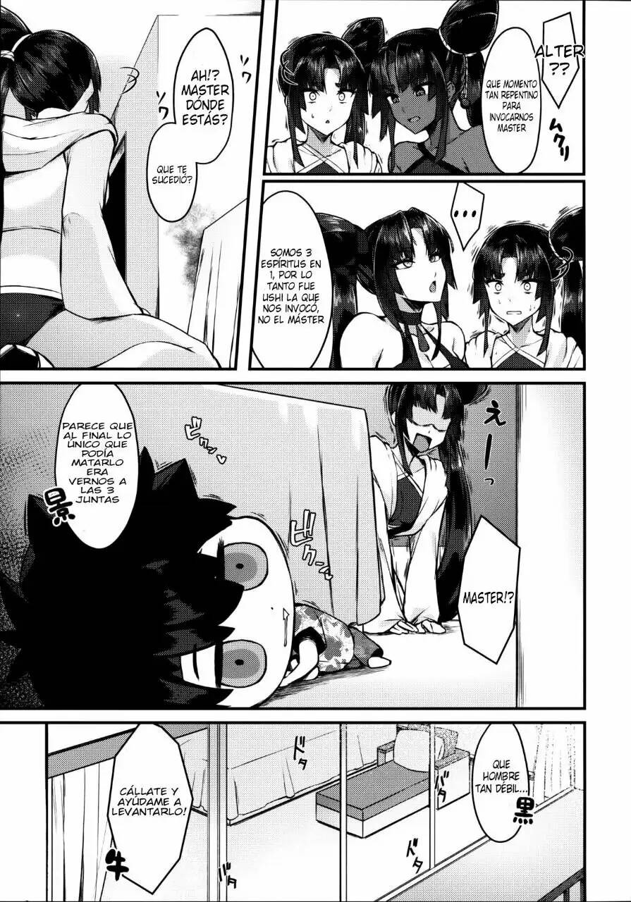 (C101) [Ayashii Bochi (PINTA)] Ushi Kurabe | Comparing the Ushis (Fate/Grand Order) [Spanish] image number 5