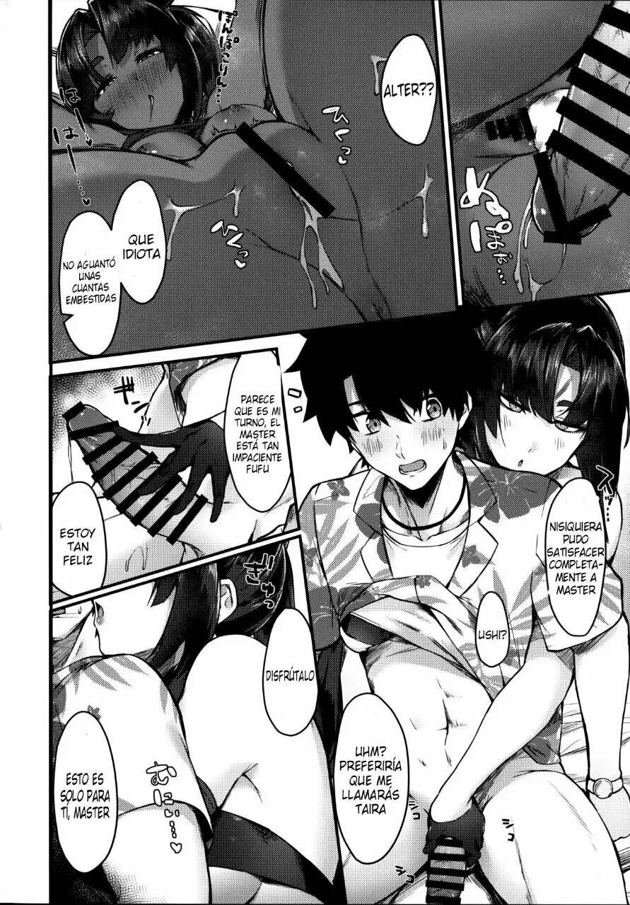 (C101) [Ayashii Bochi (PINTA)] Ushi Kurabe | Comparing the Ushis (Fate/Grand Order) [Spanish] image number 14