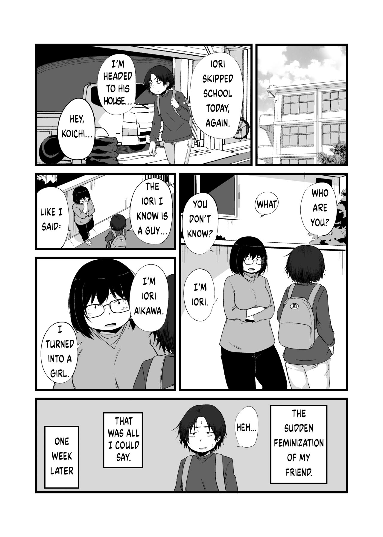 [Nounai Hokanko (Kirinama)] Tomodachi ga TS Shite Jimi-gao Kyonyuu ni Natta | My Friend Became a Plain-Faced Girl With Big Tits After TS [English] [LAMINATEFLOORING] image number 3