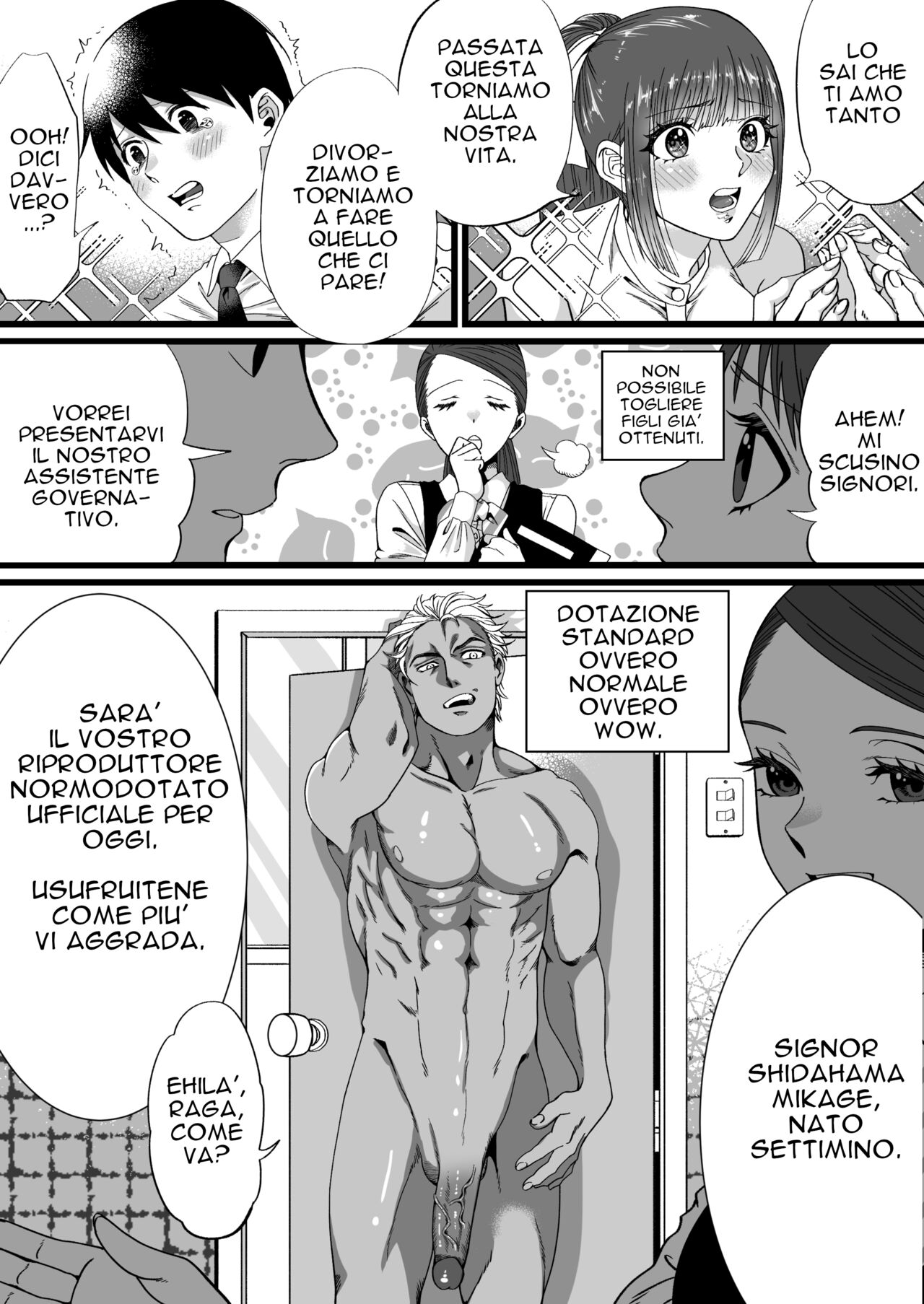 [Mr. Hokke (Mugicha World)] Tanshou Houkei wa Okotowari na Sekai A World Where Small, Phimosis Cocks Are Hated [Italian] 图片编号 5