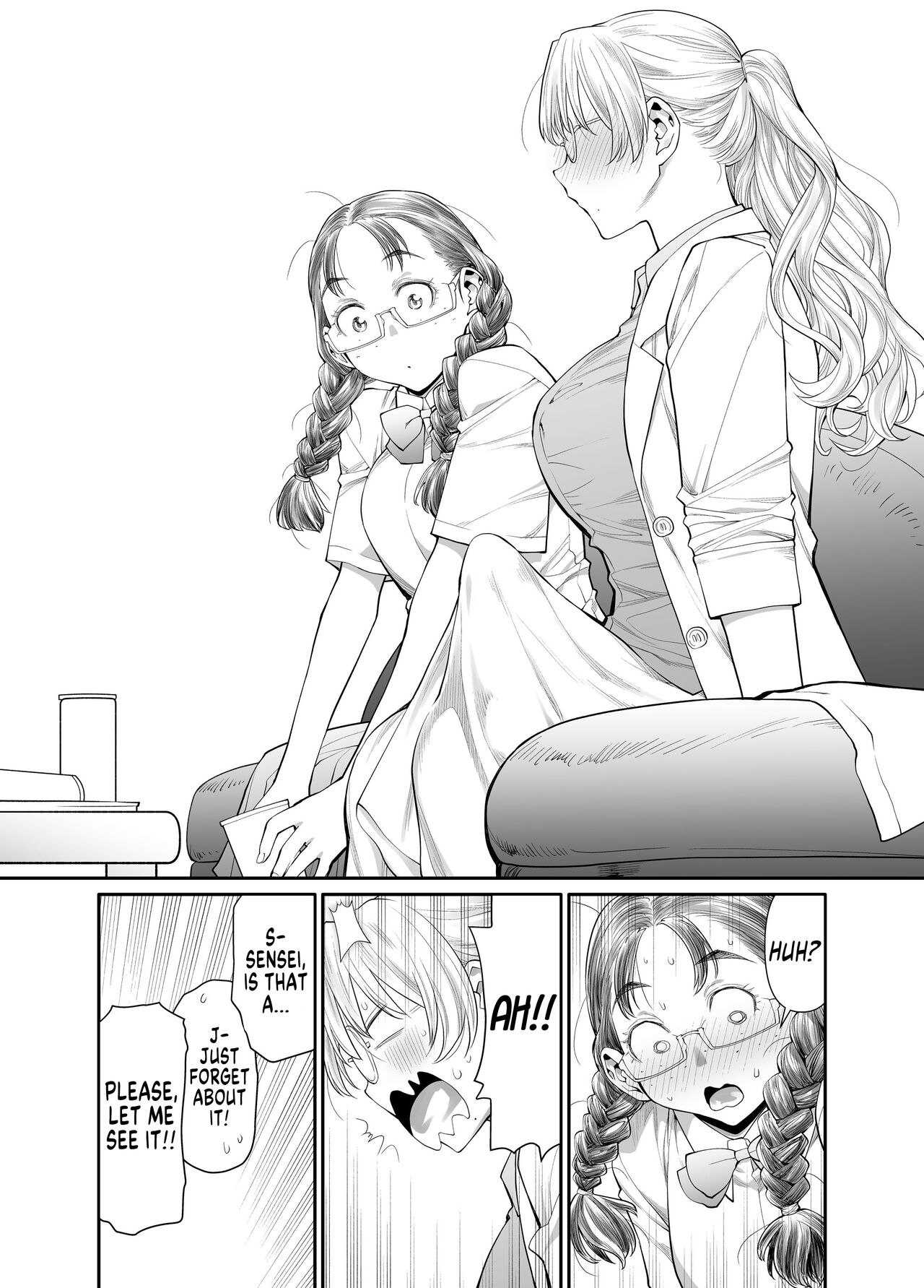 [Botandou (Kio Shimoku)] Zenbu, Sensei no Sei. Futanari Onna Kyoushi ga Onanie Chuudoku Yuutousei o Sukkirisaseru Hanashi. | It's All Sensei's Fault! [English] [MegaFagget] imagen número 9