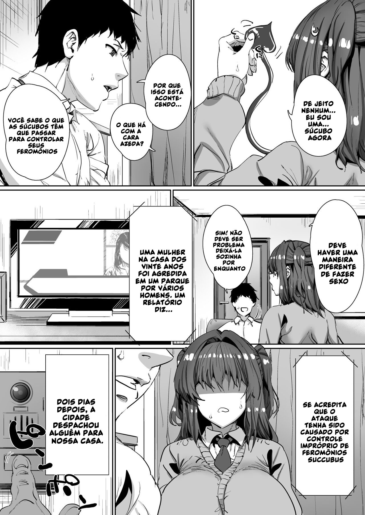 [Hikagemon] Onnanoko ga Aru Hi Totsuzen Succubus ni Natte Shimau Sekai no Hanashi [Portuguese-BR] [HQHentai.com.br] [Incomplete] 图片编号 6