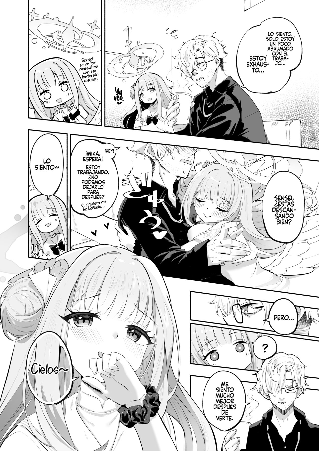 [Hatogoya (Hatoharu)] Hoshi no Izumi wa Amai Yuuwaku (Blue Archive) [Spanish] [Rakuen Translations] [Digital] imagen número 5