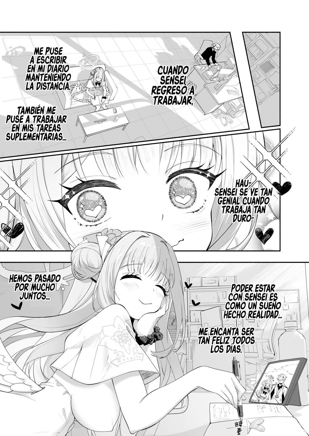 [Hatogoya (Hatoharu)] Hoshi no Izumi wa Amai Yuuwaku (Blue Archive) [Spanish] [Rakuen Translations] [Digital] imagen número 6