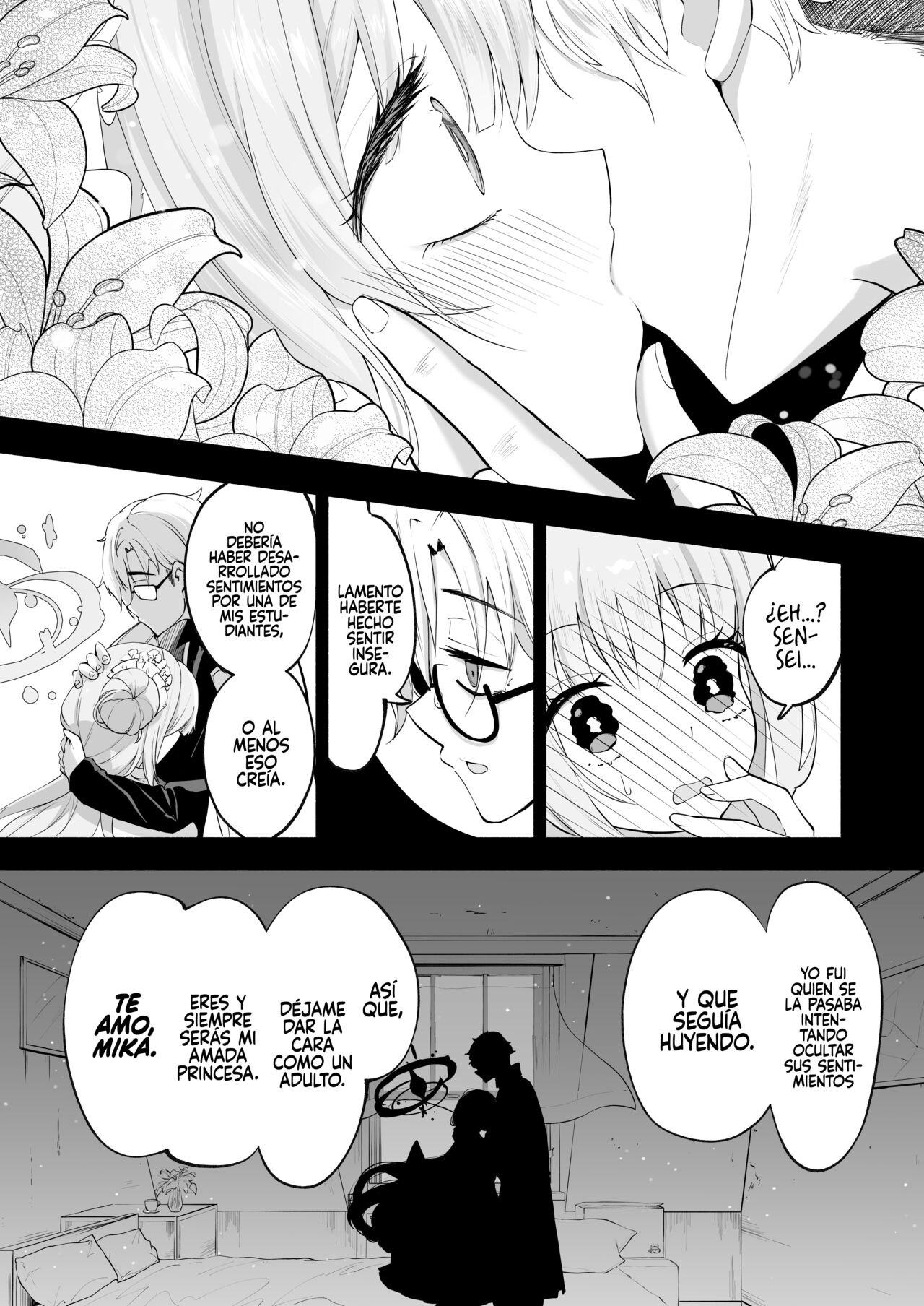 [Hatogoya (Hatoharu)] Hoshi no Izumi wa Amai Yuuwaku (Blue Archive) [Spanish] [Rakuen Translations] [Digital] imagen número 8