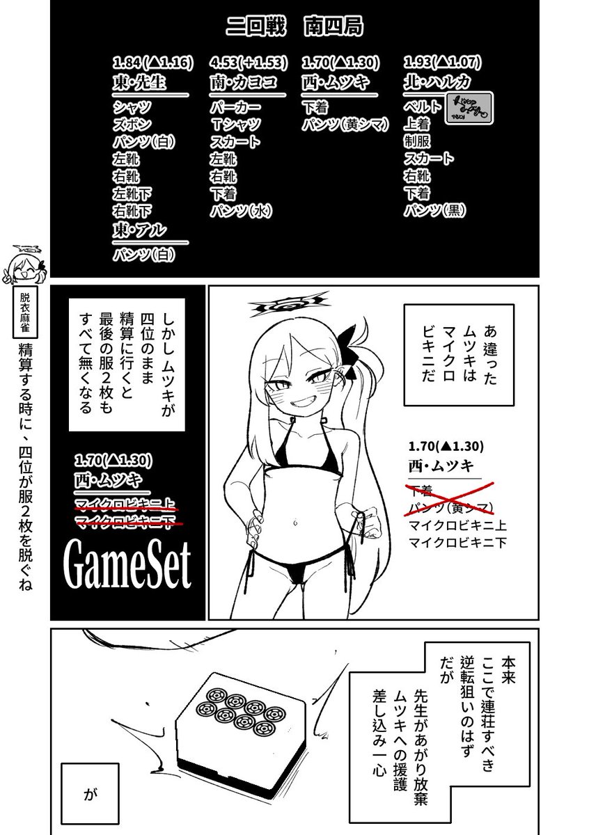 [Asahina Yoshitosi] Benriya 68 Datsui Mahjong 01-04 | 便利屋６８脫衣麻將 01-04 (Blue Archive) [Chinese, Japanese] [Ongoing] image number 127