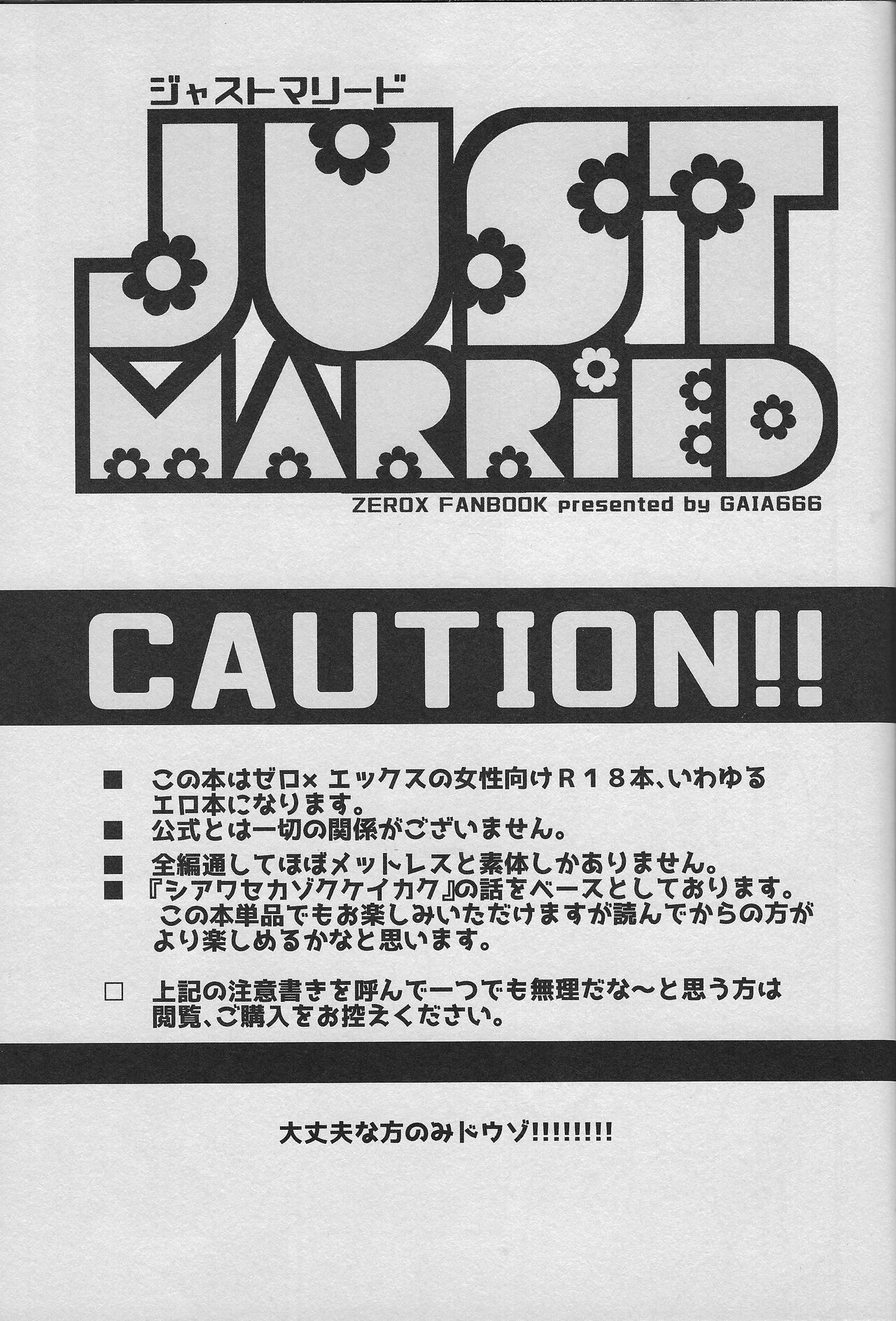 (C93) [GAIA666 (guutara)] JUST MARRIED (MegaMan X) image number 2