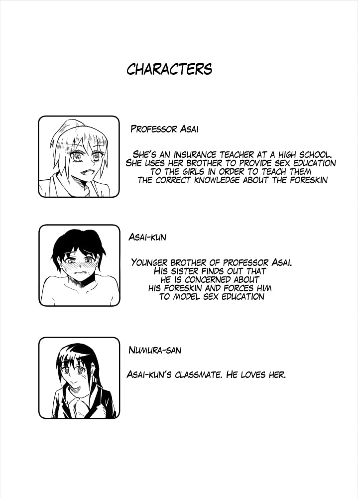 Sex education using foreskin boy Bildnummer 2