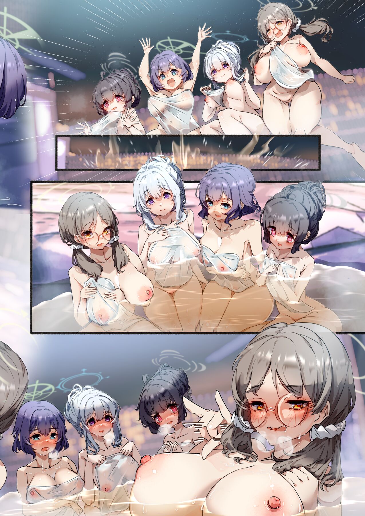 [sksk-chan 2-gouten (sksk-chan)] Sensei, Onsen Ryokou ni Ikimashou! (Blue Archive) [Digital] numero di immagine  53