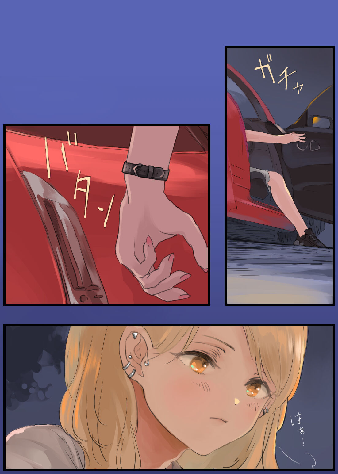 [Momohiki Garage (Momohiki)] touge no zyouzi～ kanozyo to syanai de amaama etti～[DL] image number 3