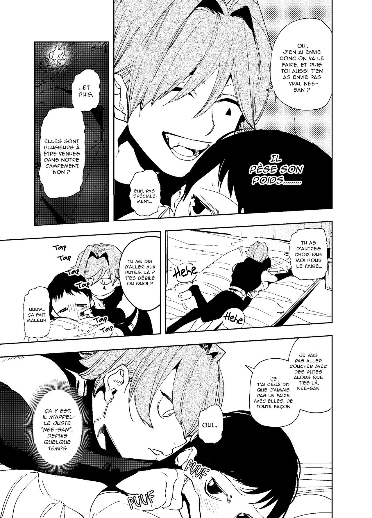 [Sakiccyo dake!(Horita ahan)] Isekai Trip Saki de Tasuketekureta noha, Hitogoroshi no Syounenn deshita. 3 | Le jeune garçon qui m'a sauvée quand j'ai trébuché dans un autre monde était un meurtrier. 3 [French] image number 13