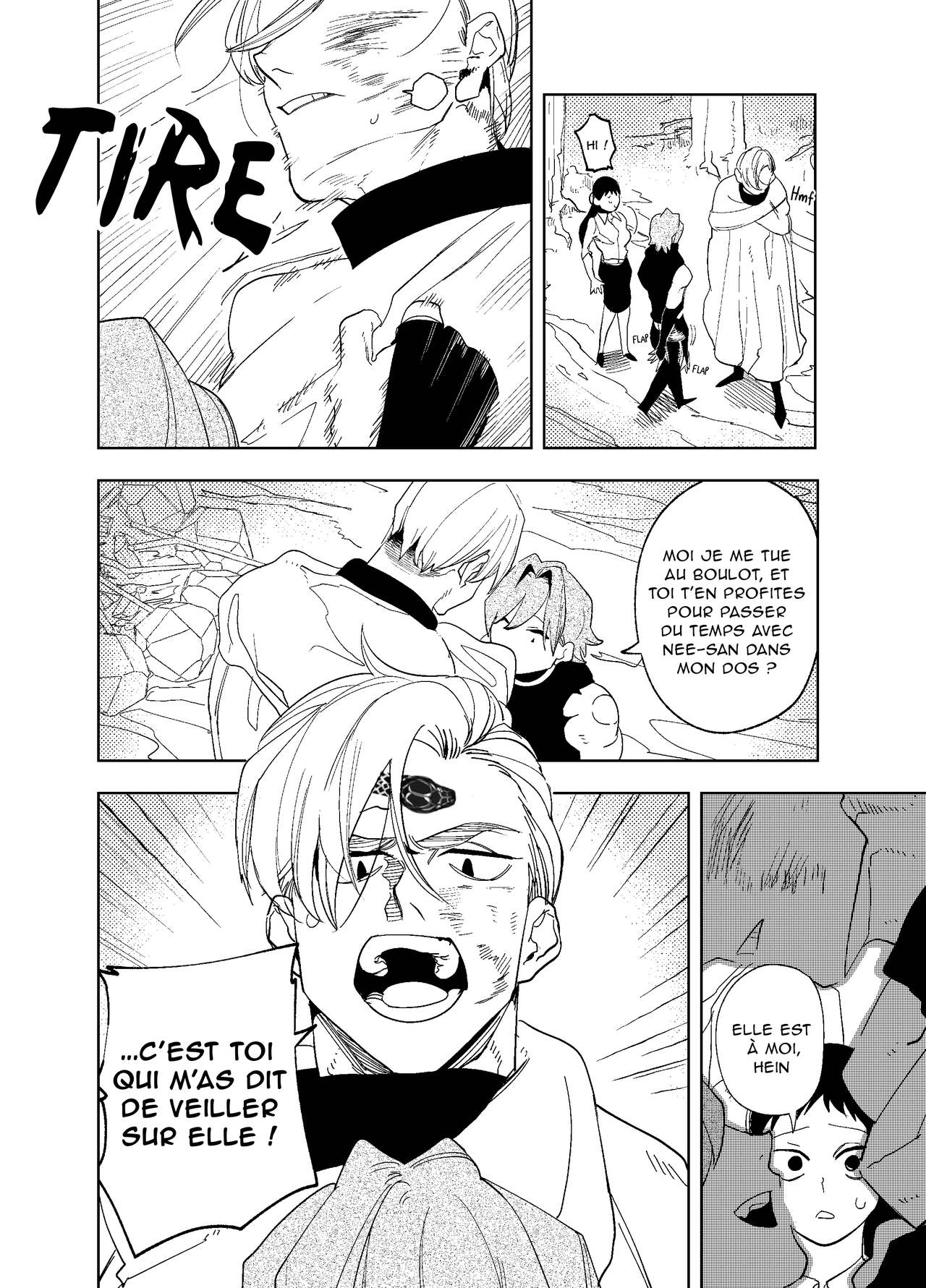 [Sakiccyo dake!(Horita ahan)] Isekai Trip Saki de Tasuketekureta noha, Hitogoroshi no Syounenn deshita. 3 | Le jeune garçon qui m'a sauvée quand j'ai trébuché dans un autre monde était un meurtrier. 3 [French] image number 18