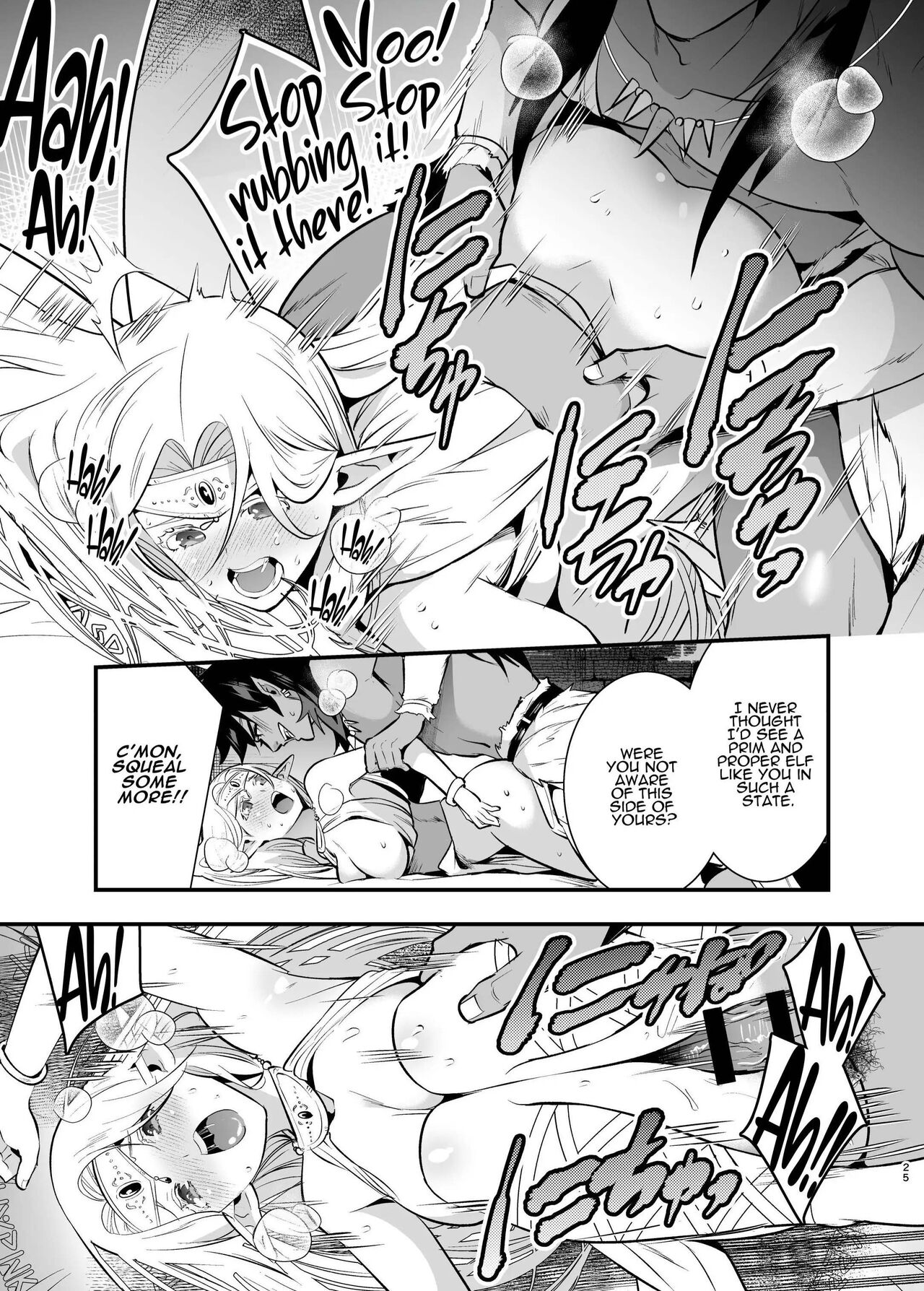 [Jewelry Box (Tamaki Nao)] Orc no Hanayome ~Saraware Elf wa Kairaku ni Ochiru~ | Orc Bride ~Abducted Elf Corrupted by Pleasure~ [English] image number 23