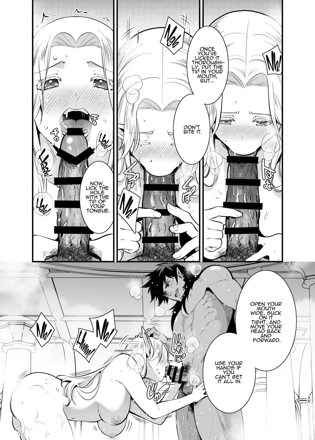 [Jewelry Box (Tamaki Nao)] Orc no Hanayome ~Saraware Elf wa Kairaku ni Ochiru~ | Orc Bride ~Abducted Elf Corrupted by Pleasure~ [English] image number 33