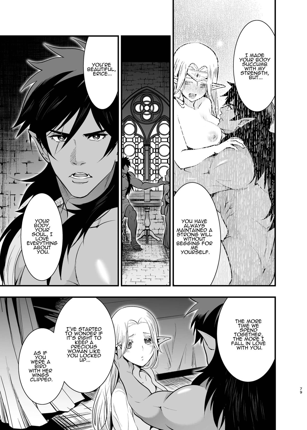 [Jewelry Box (Tamaki Nao)] Orc no Hanayome ~Saraware Elf wa Kairaku ni Ochiru~ | Orc Bride ~Abducted Elf Corrupted by Pleasure~ [English] image number 77