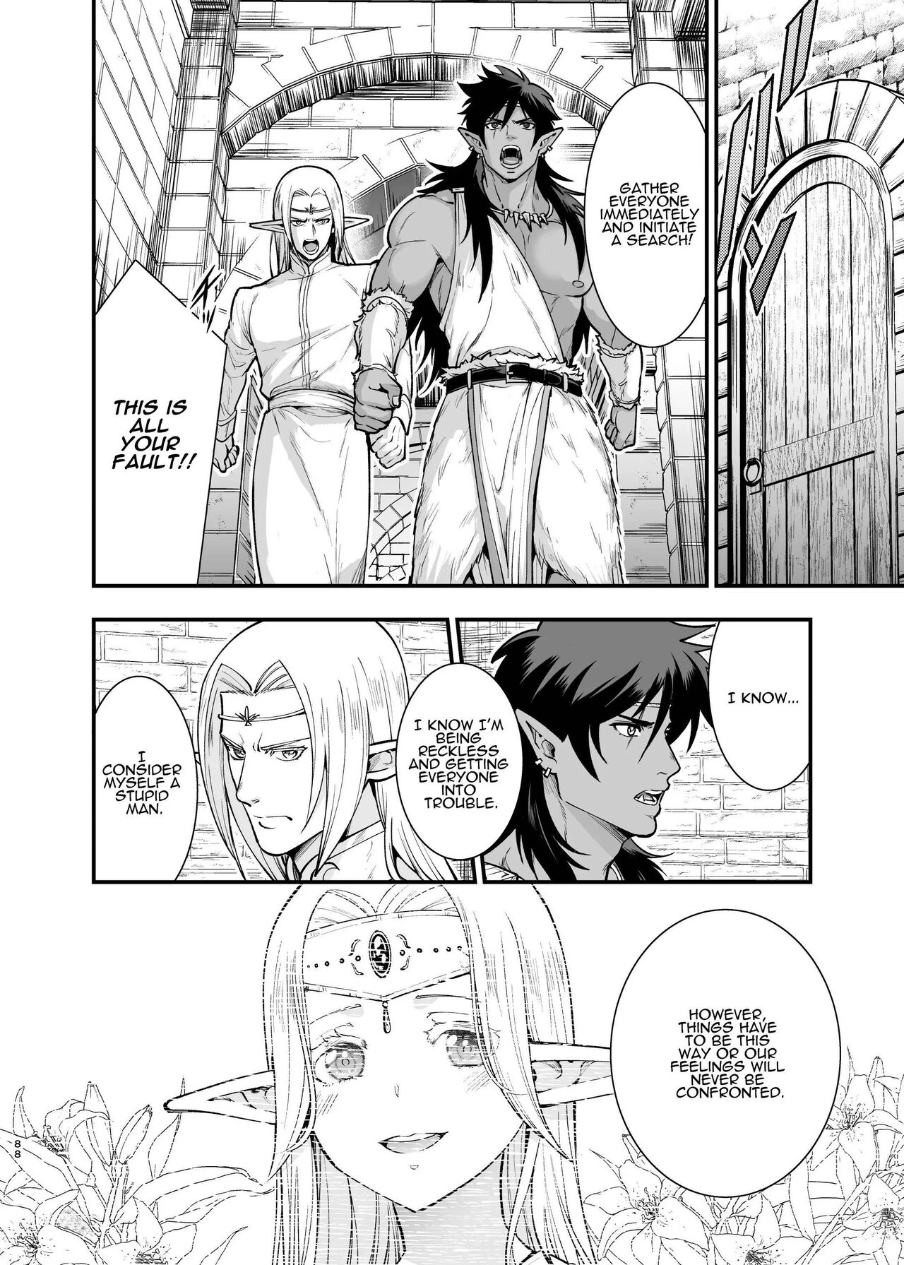 [Jewelry Box (Tamaki Nao)] Orc no Hanayome ~Saraware Elf wa Kairaku ni Ochiru~ | Orc Bride ~Abducted Elf Corrupted by Pleasure~ [English] image number 86