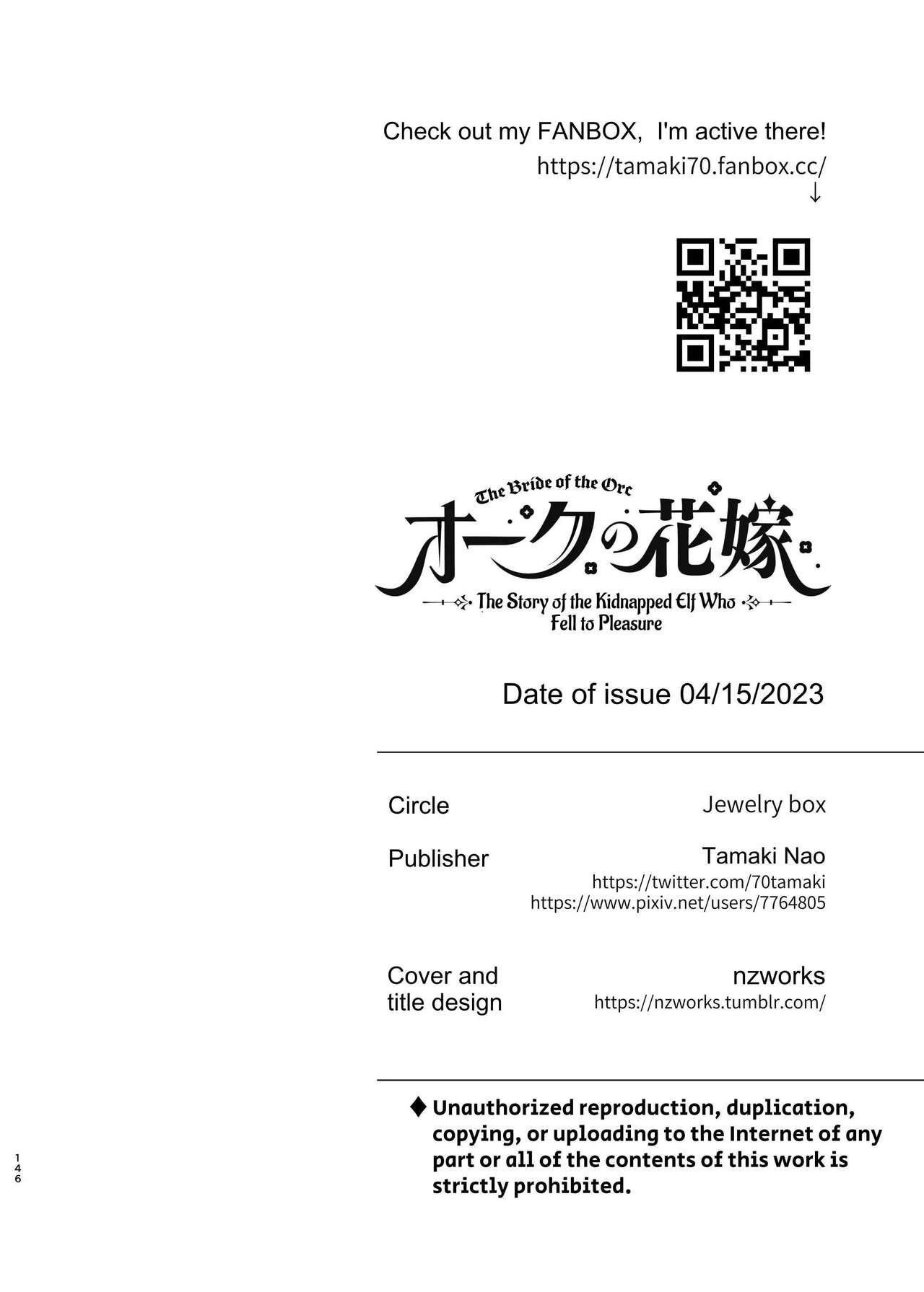 [Jewelry Box (Tamaki Nao)] Orc no Hanayome ~Saraware Elf wa Kairaku ni Ochiru~ | Orc Bride ~Abducted Elf Corrupted by Pleasure~ [English] image number 144