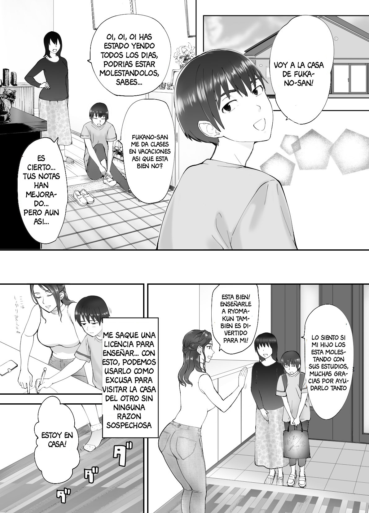 [Pink Sakuhin Okiba (Pink Taro)] Osananajimi ga Mama to Yatte Imasu. 2 [Spanish] [Anything Scan] image number 17