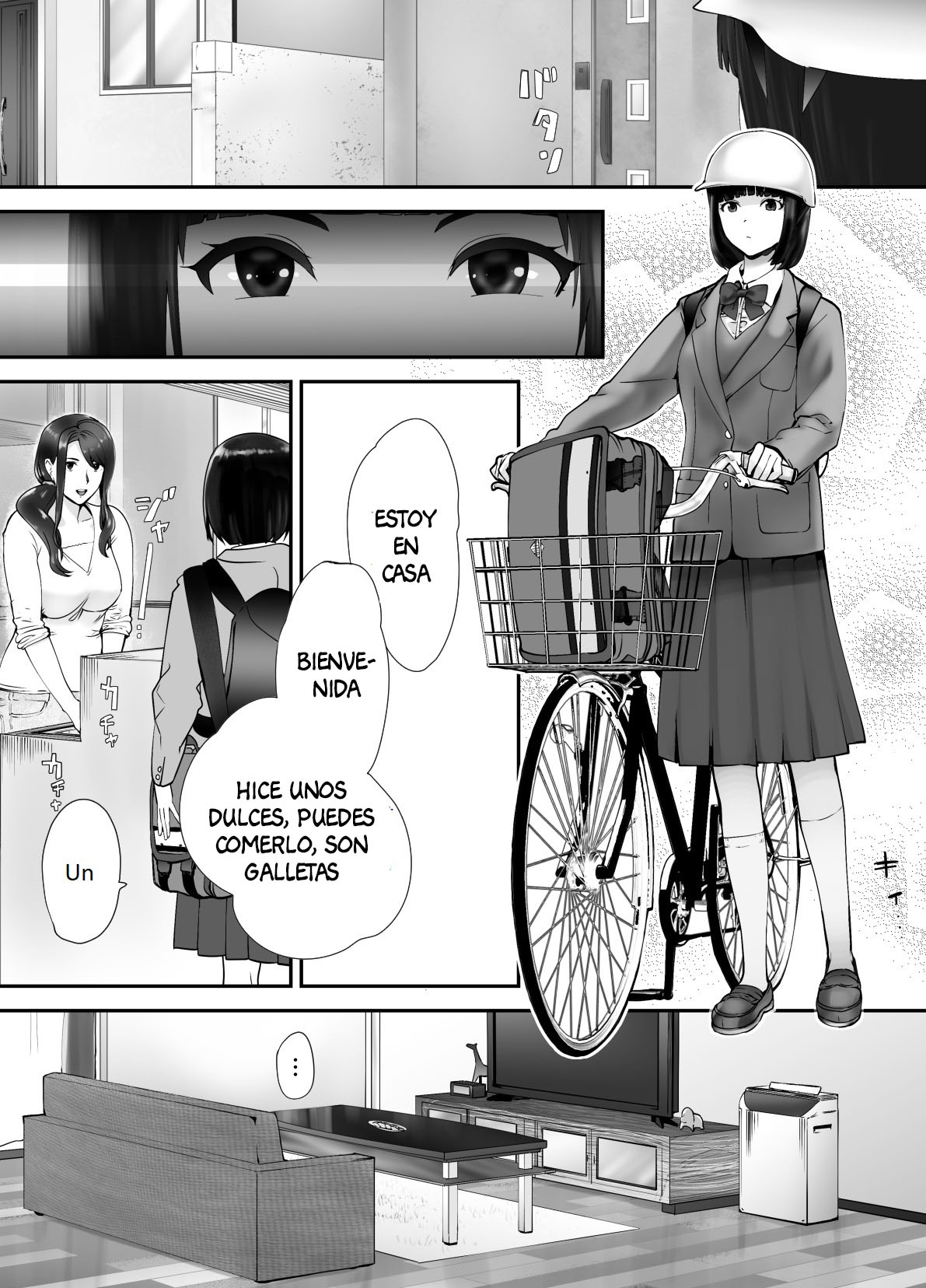 [Pink Sakuhin Okiba (Pink Taro)] Osananajimi ga Mama to Yatte Imasu. 3 [Spanish] [Anything Scan] image number 30