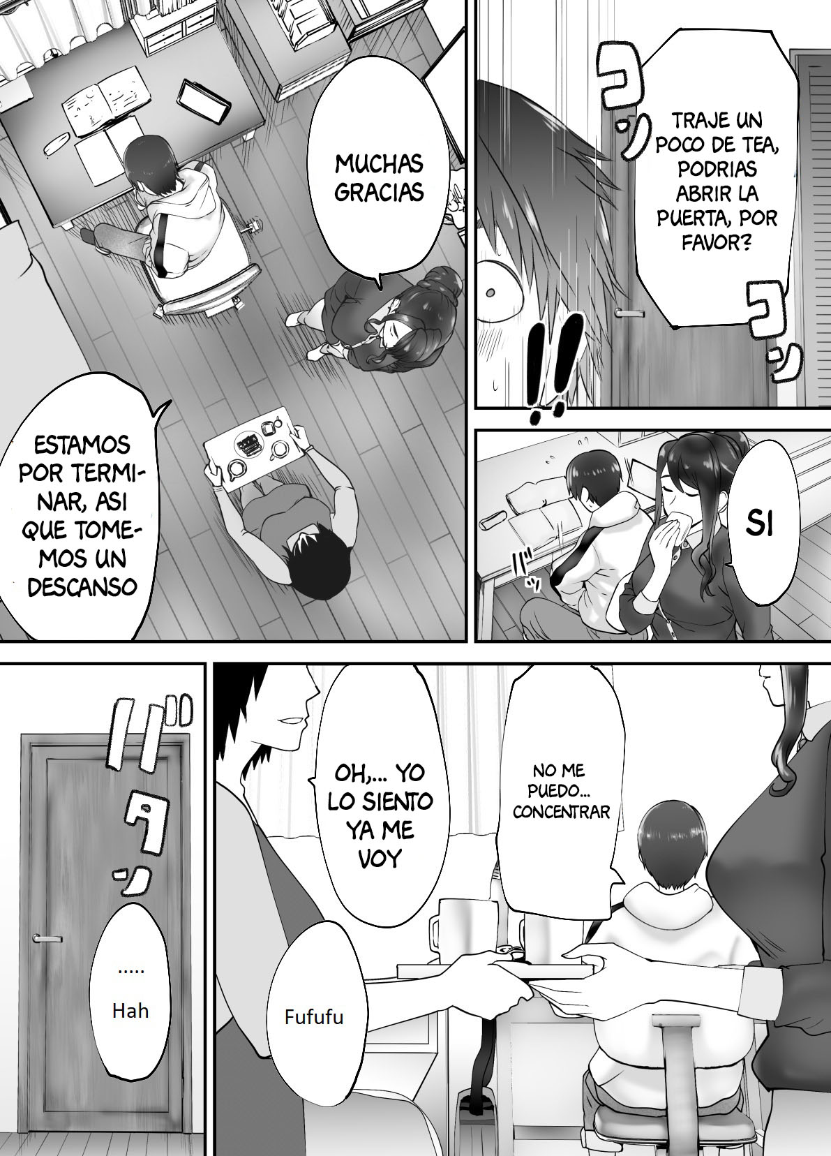 [Pink Sakuhin Okiba (Pink Taro)] Osananajimi ga Mama to Yatte Imasu. 3 [Spanish] [Anything Scan] image number 47