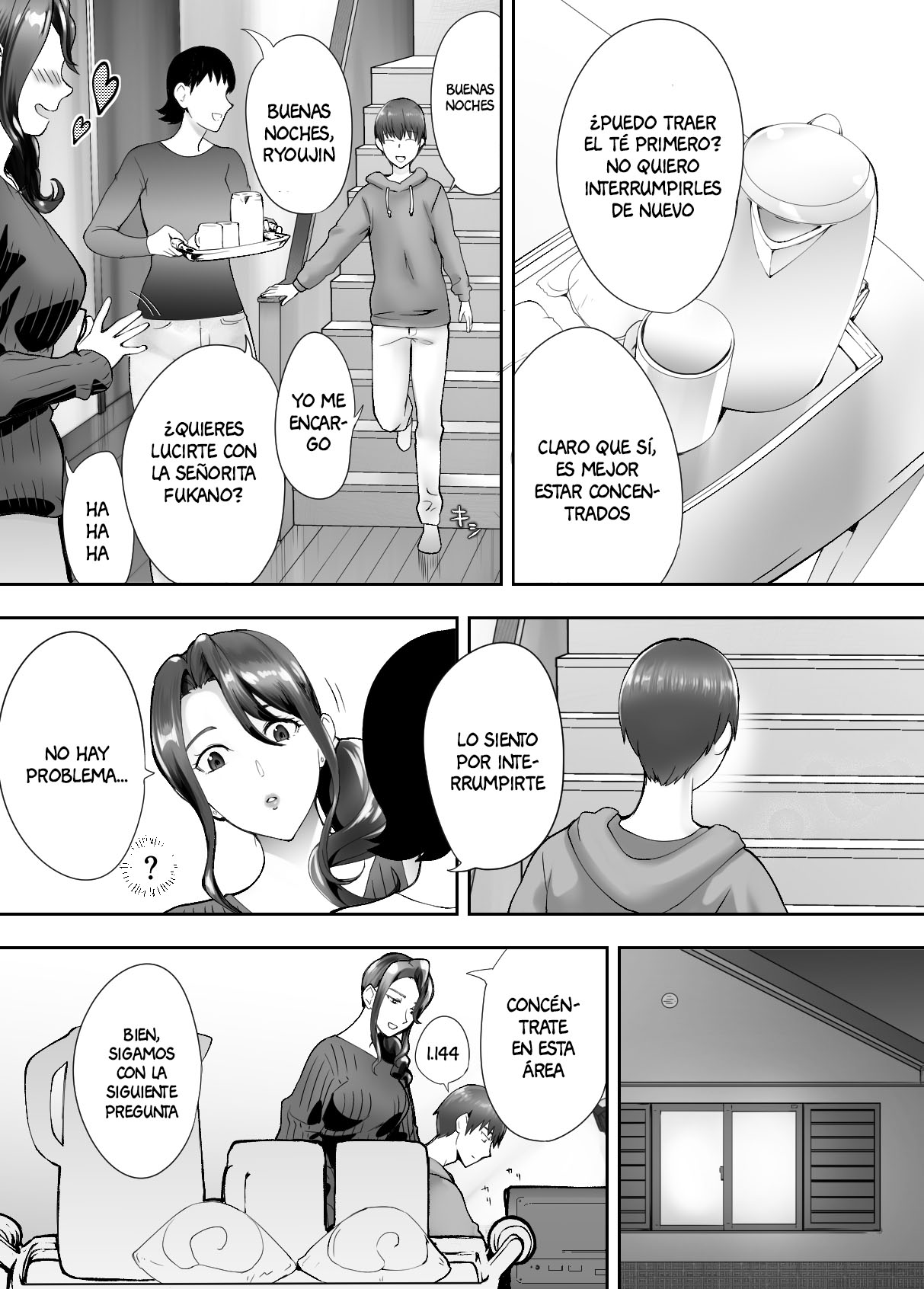 [Pink Sakuhin Okiba (Pink Taro)] Osananajimi ga Mama to Yatte Imasu. 4 [Spanish] [Anything Scan] image number 3