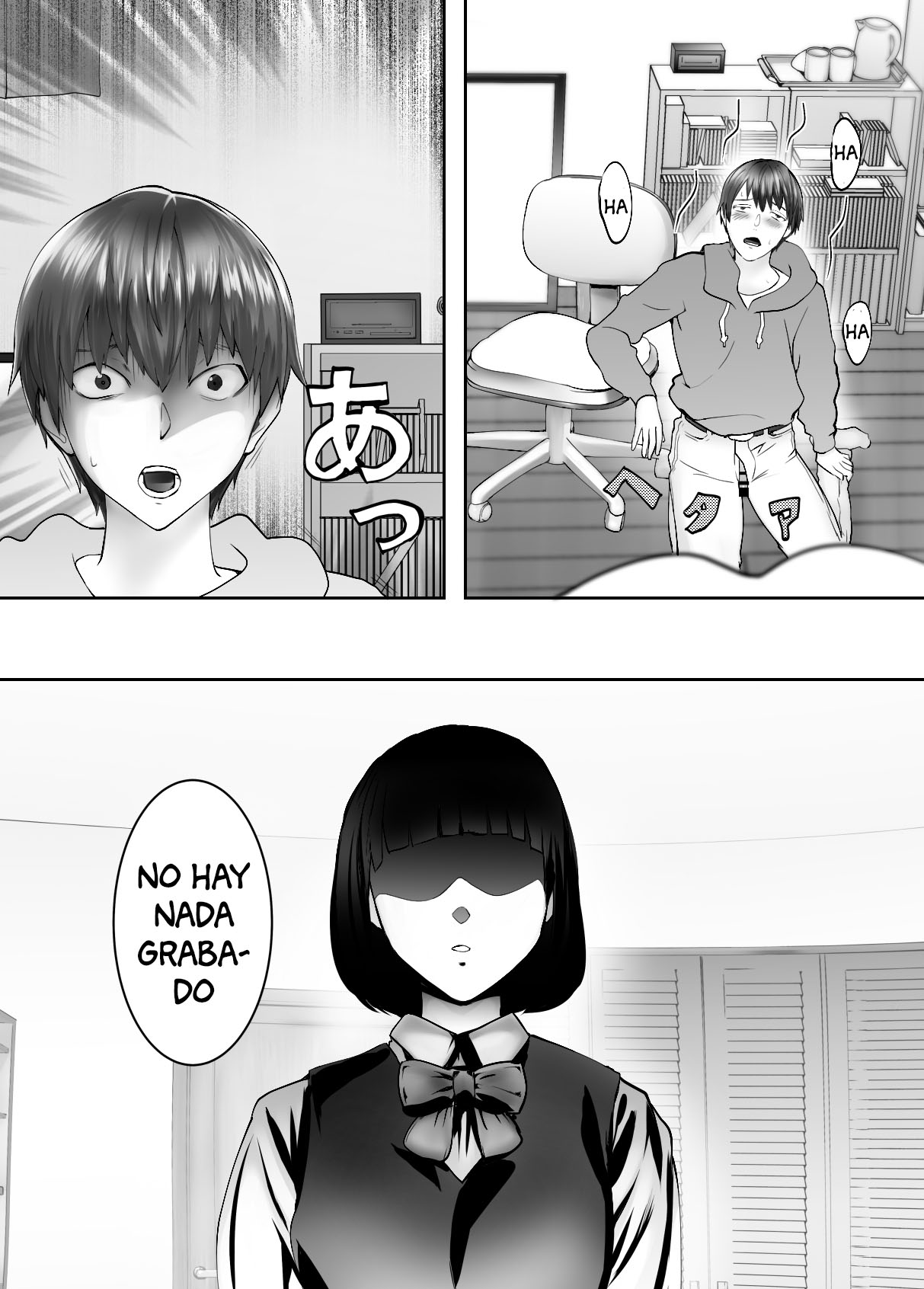 [Pink Sakuhin Okiba (Pink Taro)] Osananajimi ga Mama to Yatte Imasu. 4 [Spanish] [Anything Scan] image number 37