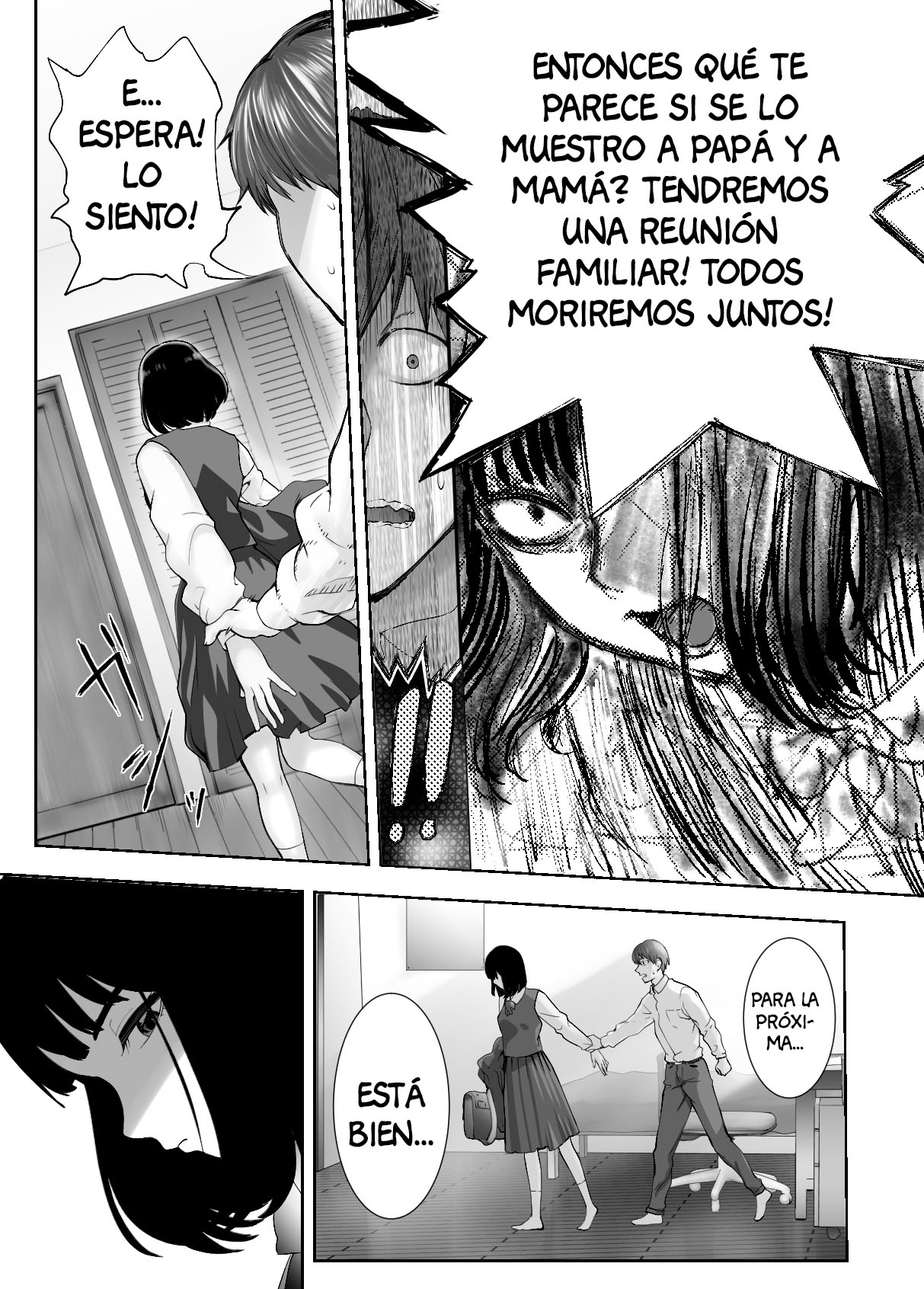 [Pink Sakuhin Okiba (Pink Taro)] Osananajimi ga Mama to Yatte Imasu. 4 [Spanish] [Anything Scan] image number 39