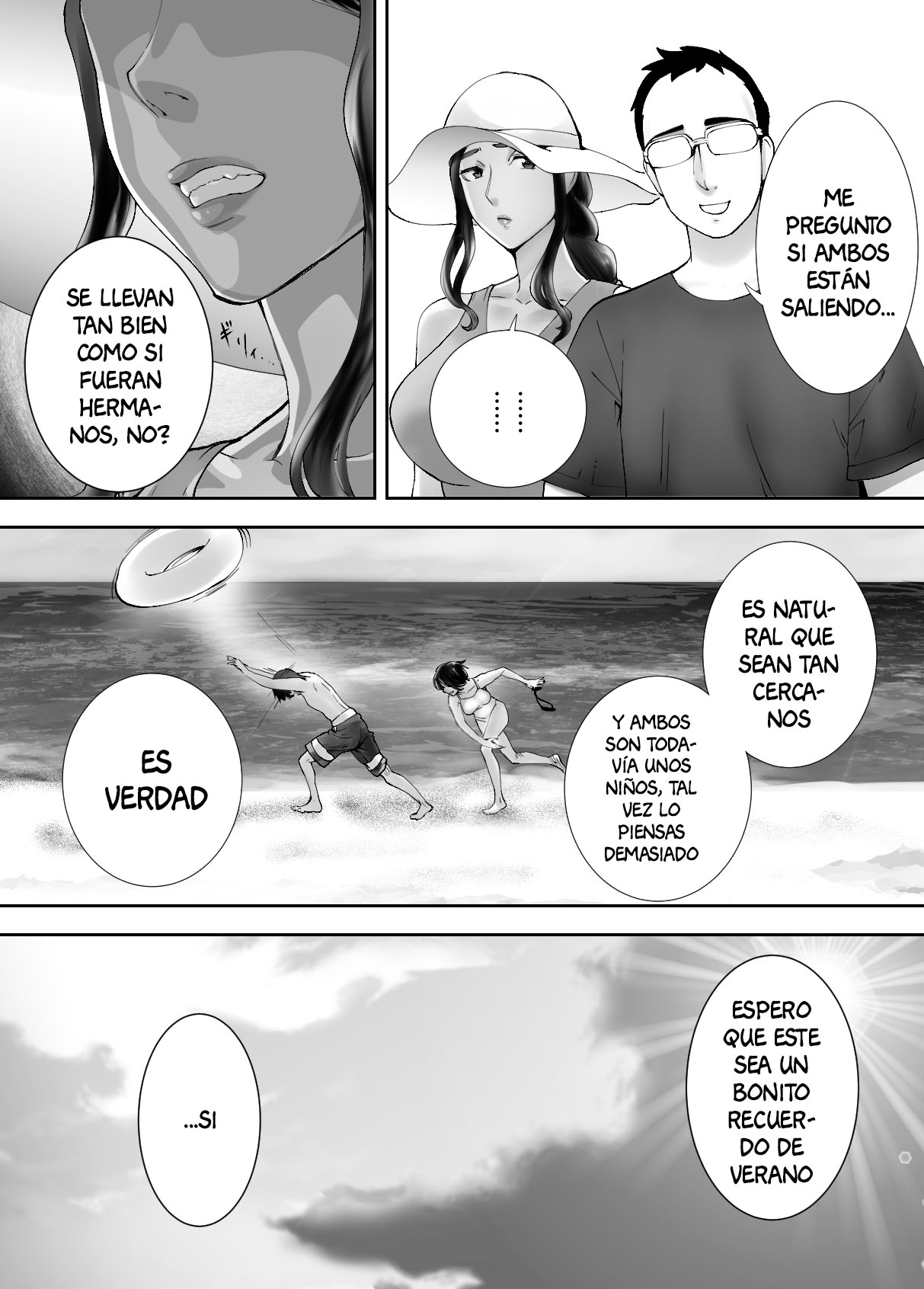 [Pink Sakuhin Okiba (Pink Taro)] Osananajimi ga Mama to Yatte Imasu. 5 [Spanish] [Anything Scan] 画像番号 43