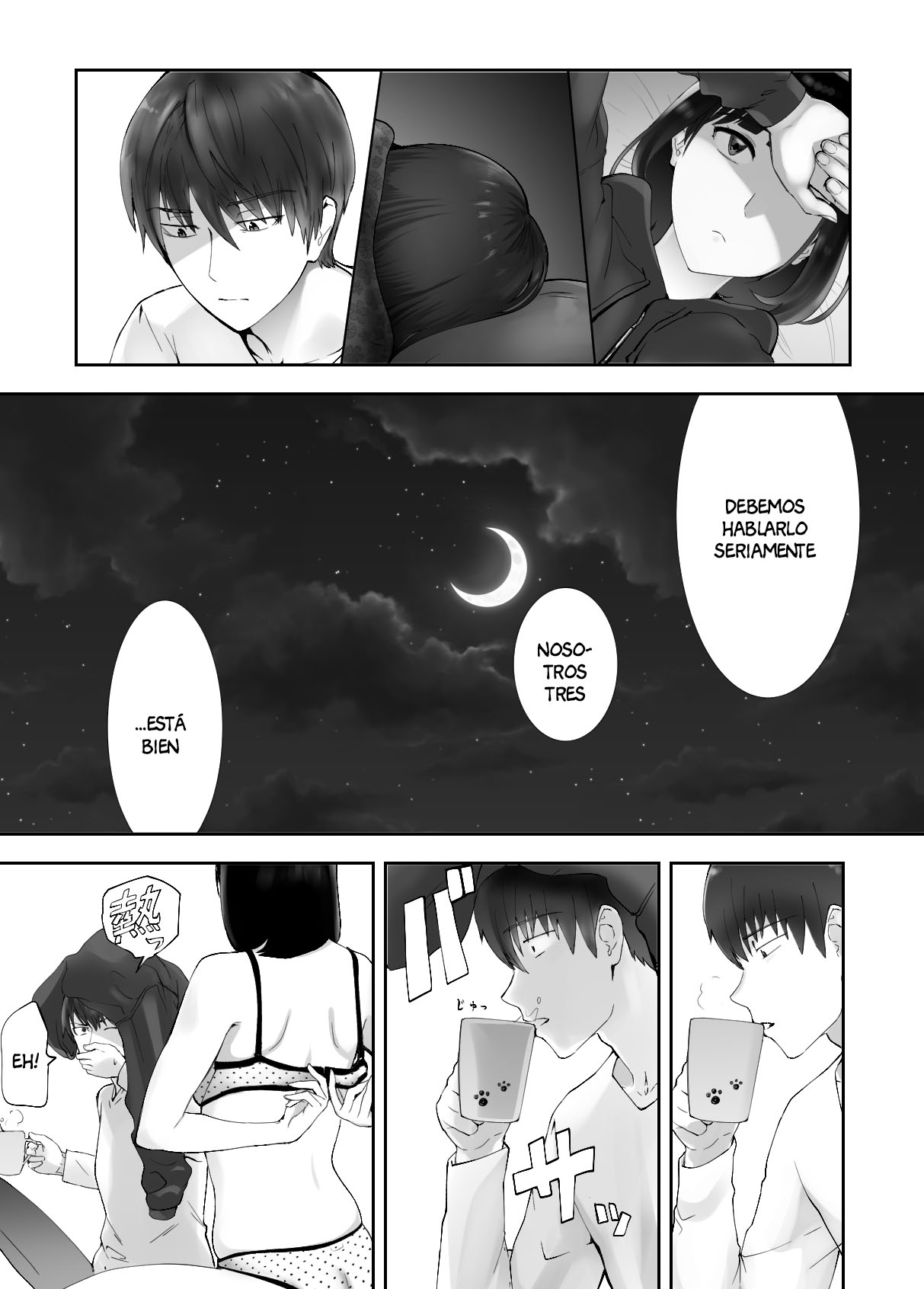 [Pink Sakuhin Okiba (Pink Taro)] Osananajimi ga Mama to Yatte Imasu. 9 [Spanish] [Anything Scan] 画像番号 9