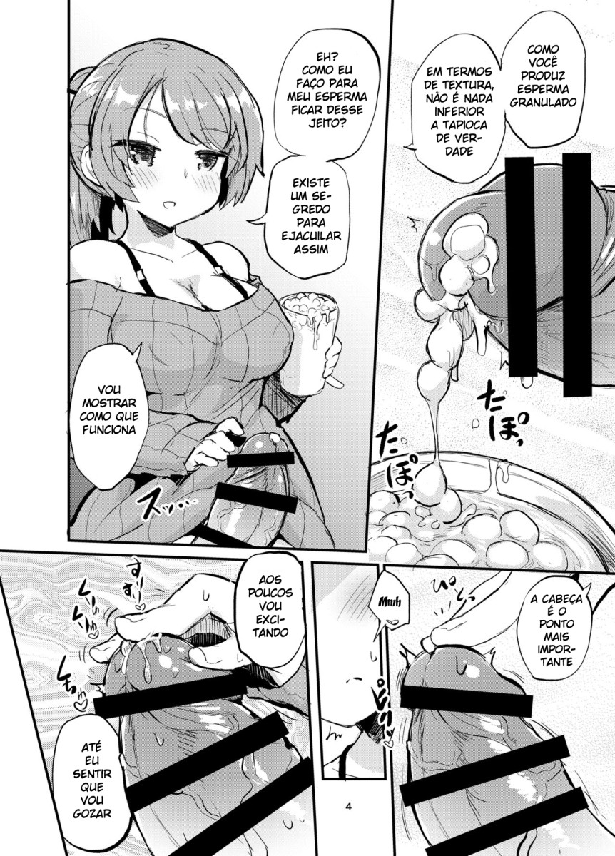 [Konnyaku Nabe (magifuro Konnyaku)] Futanari Milk Tea [Portuguese-BR] [Digital] 画像番号 9