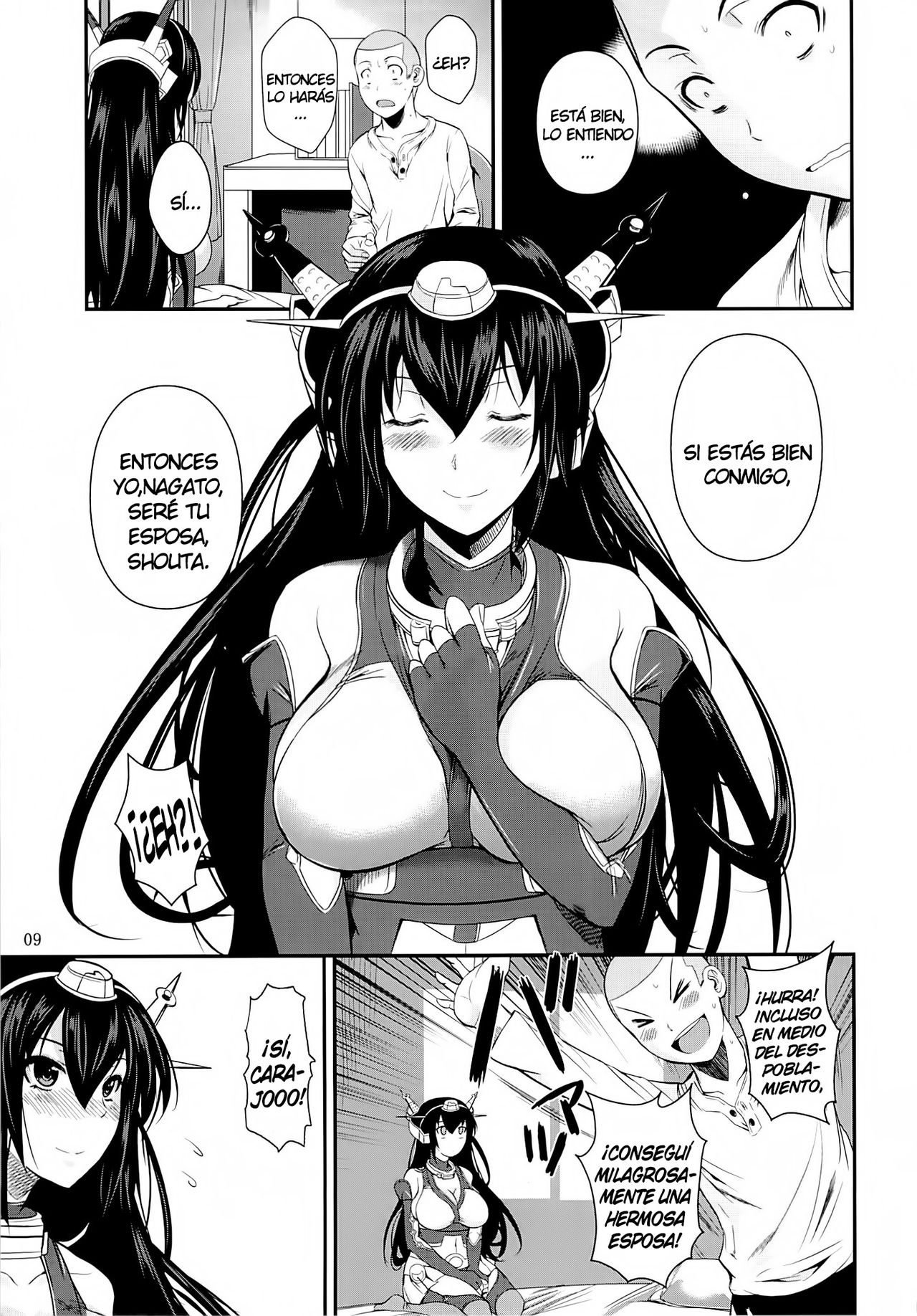 (C85) [Shoot the Moon (Fuetakishi)] Nagato Drops (Kantai Collection -KanColle-) [Spanish] [NTINFS] 이미지 번호 9